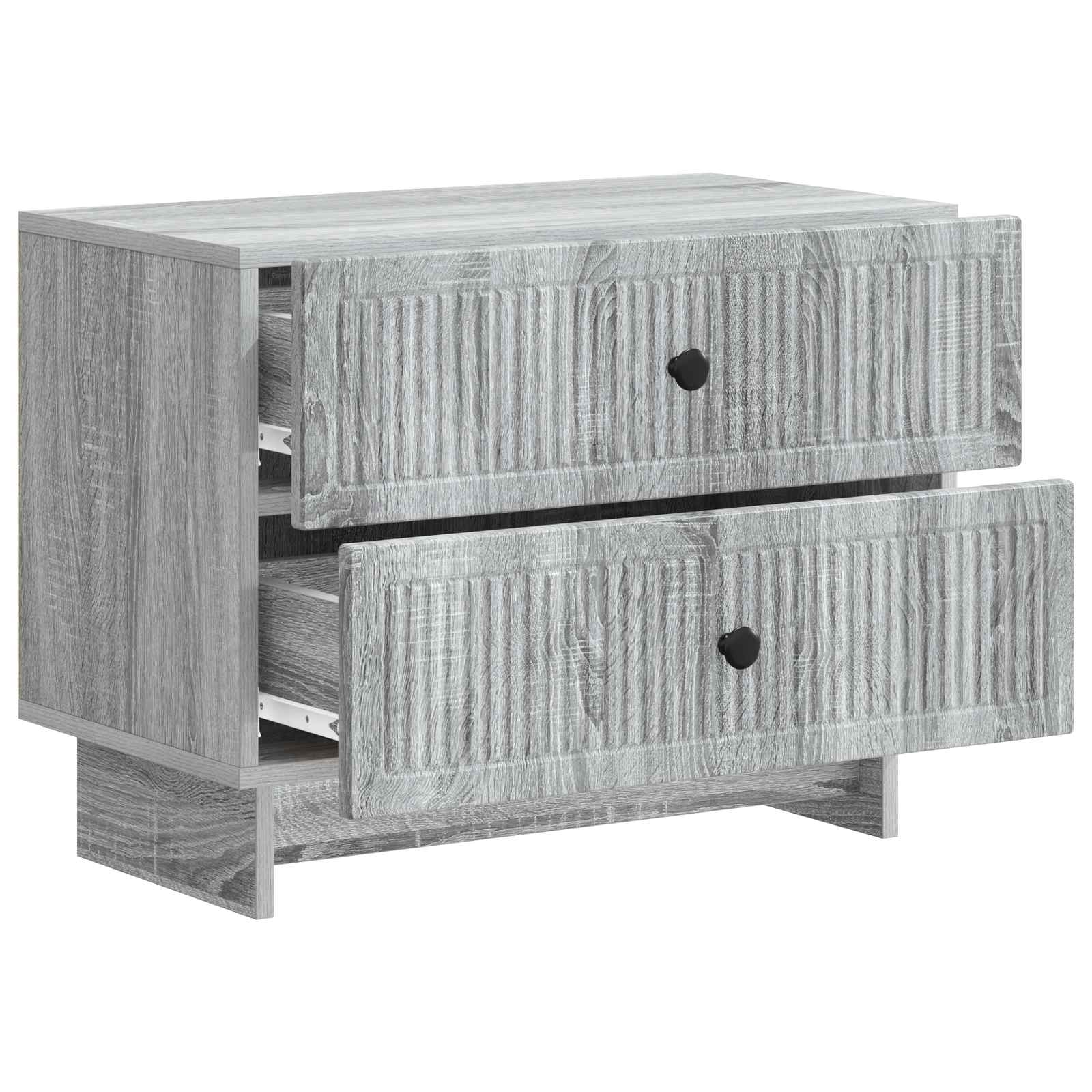 Nachtkastje Grijs sonoma 62 x 34,5 x 47,5 cm Bewerkt hout is nu te koop bij PeponiXL, paradijselijk wonen!