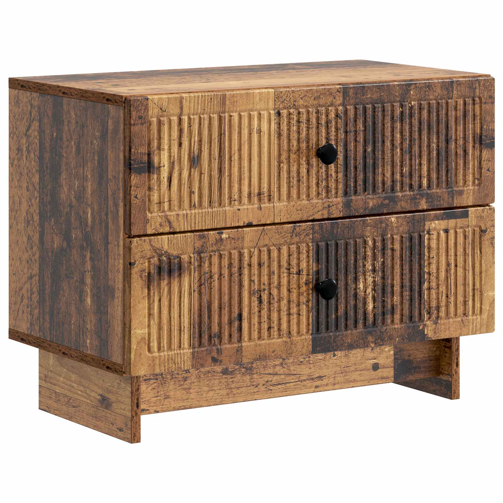 Nachtkastje met lade Oud hout 62 x 34,5 x 47,5 cm Bewerkt hout is nu te koop bij PeponiXL, paradijselijk wonen!