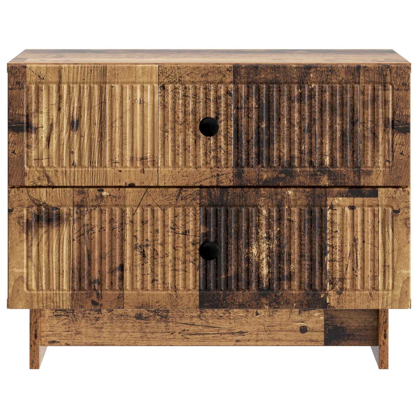 Nachtkastje met lade Oud hout 62 x 34,5 x 47,5 cm Bewerkt hout is nu te koop bij PeponiXL, paradijselijk wonen!
