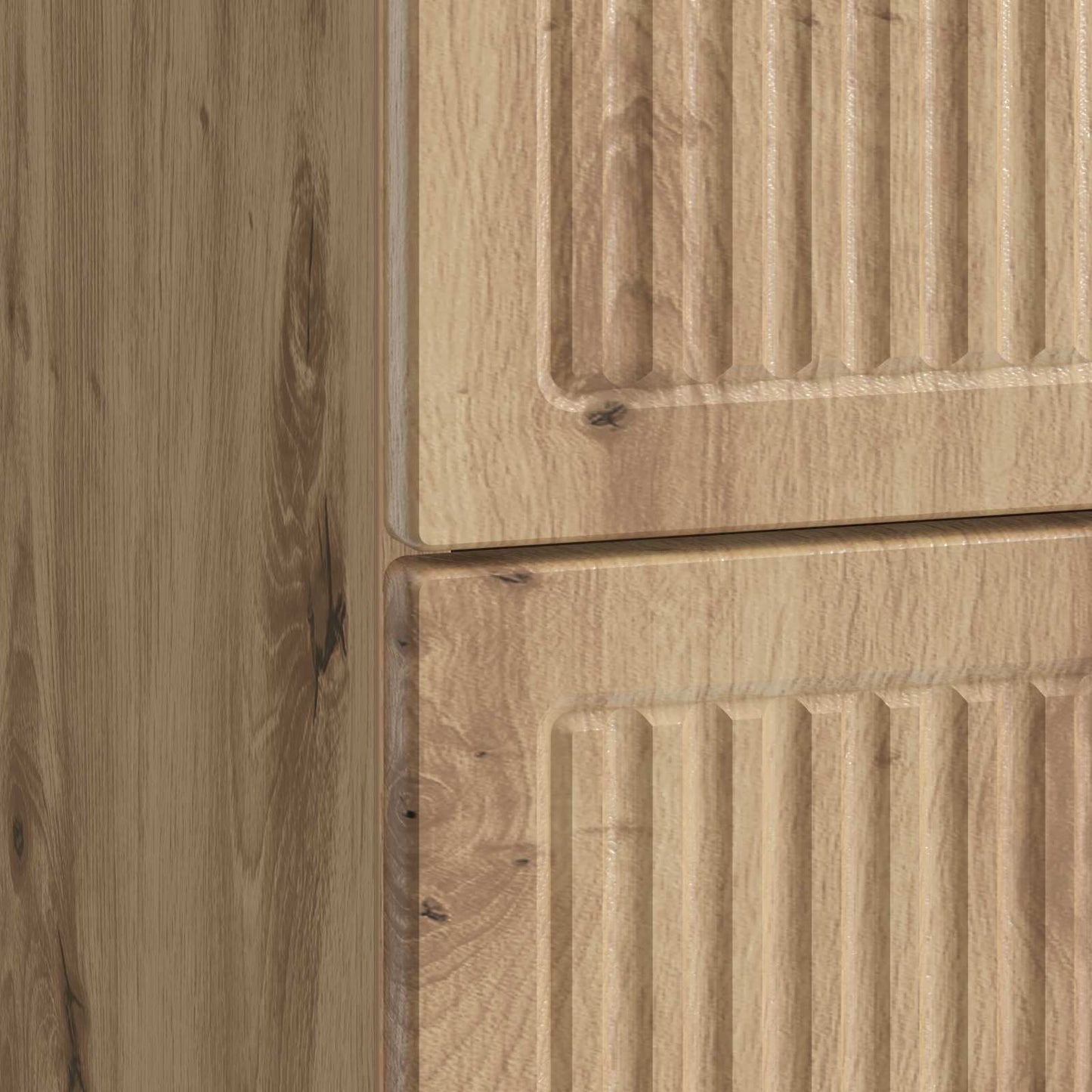 Nachtkastje Artisanaal eiken 62 x 34,5 x 47,5 cm Bewerkt hout is nu te koop bij PeponiXL, paradijselijk wonen!
