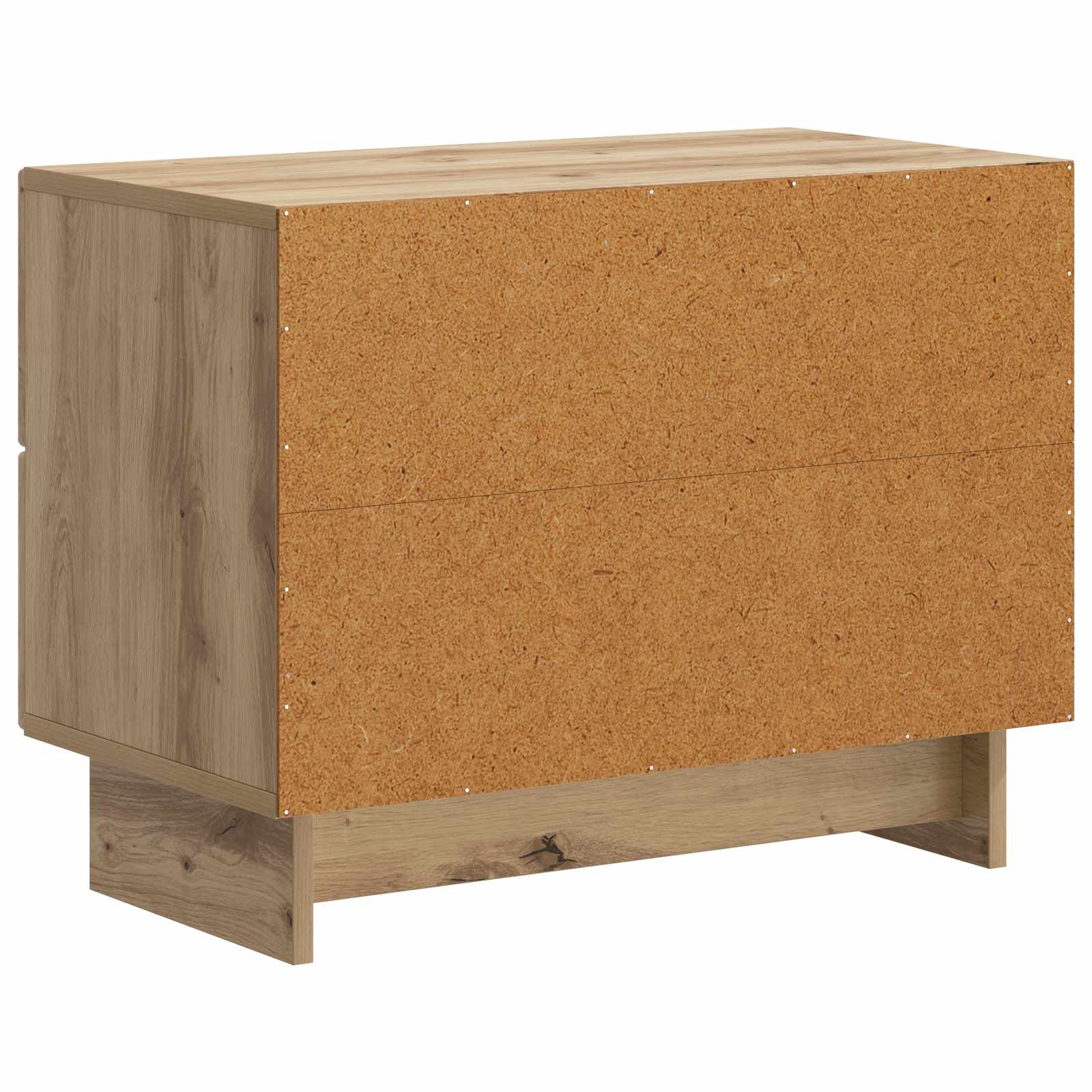 Nachtkastje Artisanaal eiken 62 x 34,5 x 47,5 cm Bewerkt hout is nu te koop bij PeponiXL, paradijselijk wonen!