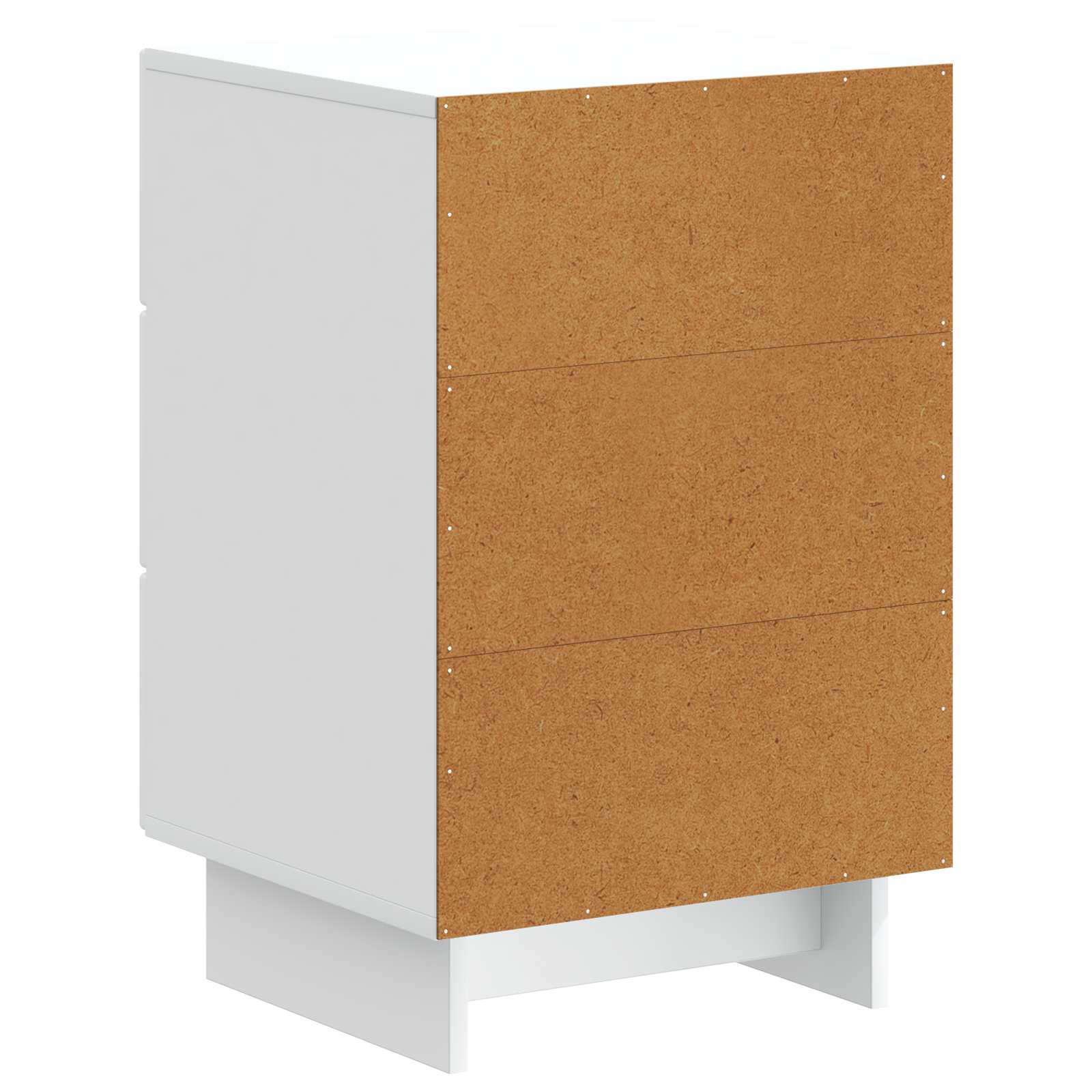 Nachtkastje met lade Wit 43 x 41 x 66,5 cm Bewerkt hout is nu te koop bij PeponiXL, paradijselijk wonen!