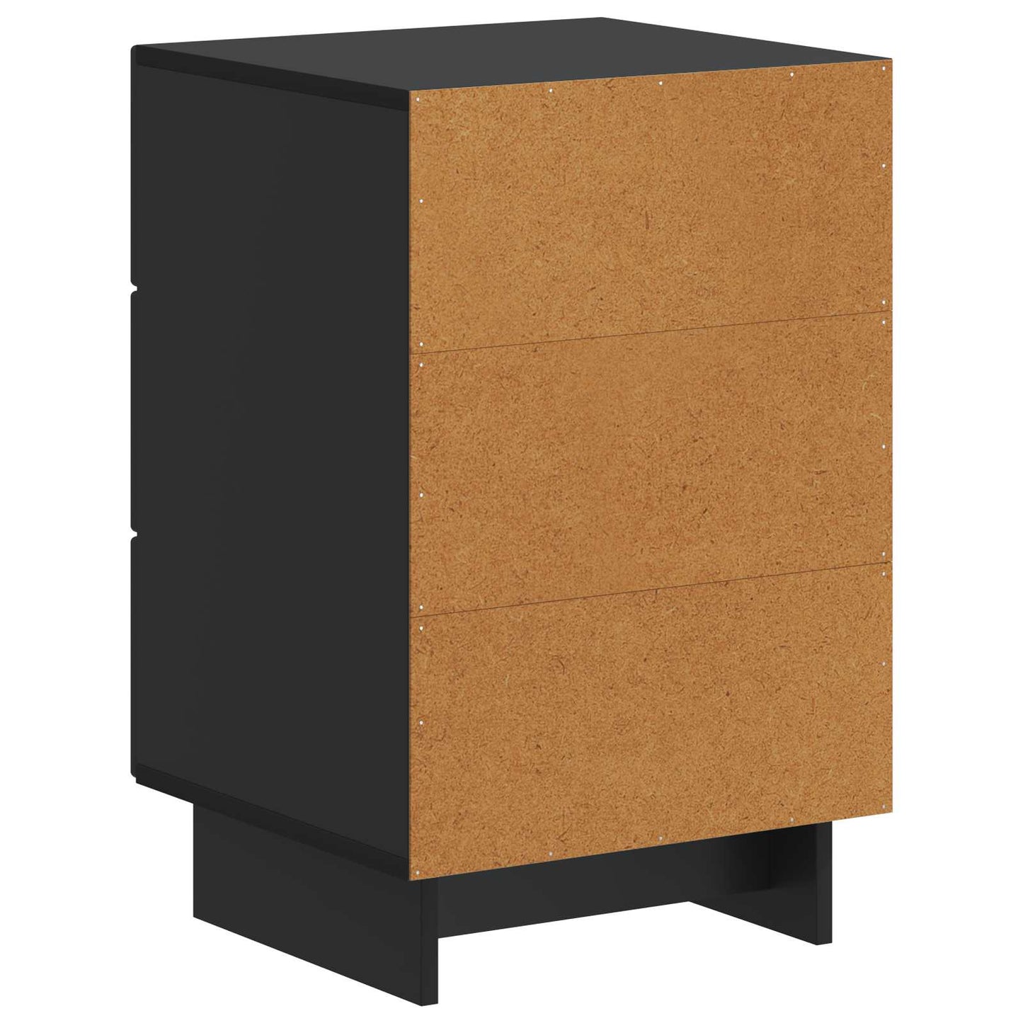 Nachtkastje met lade Zwart 43 x 41 x 66,5 cm Bewerkt hout is nu te koop bij PeponiXL, paradijselijk wonen!