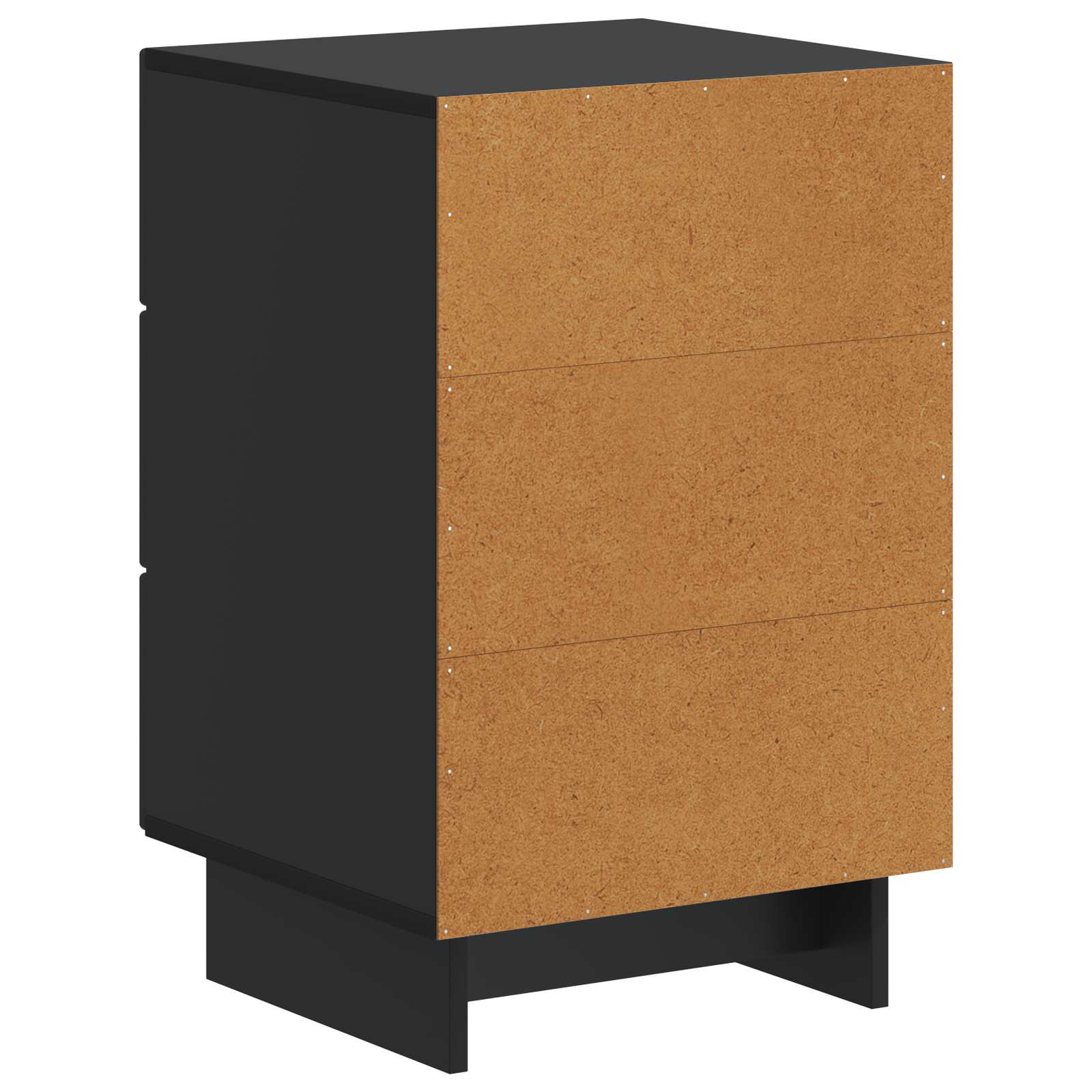 Nachtkastje met lade Zwart 43 x 41 x 66,5 cm Bewerkt hout is nu te koop bij PeponiXL, paradijselijk wonen!