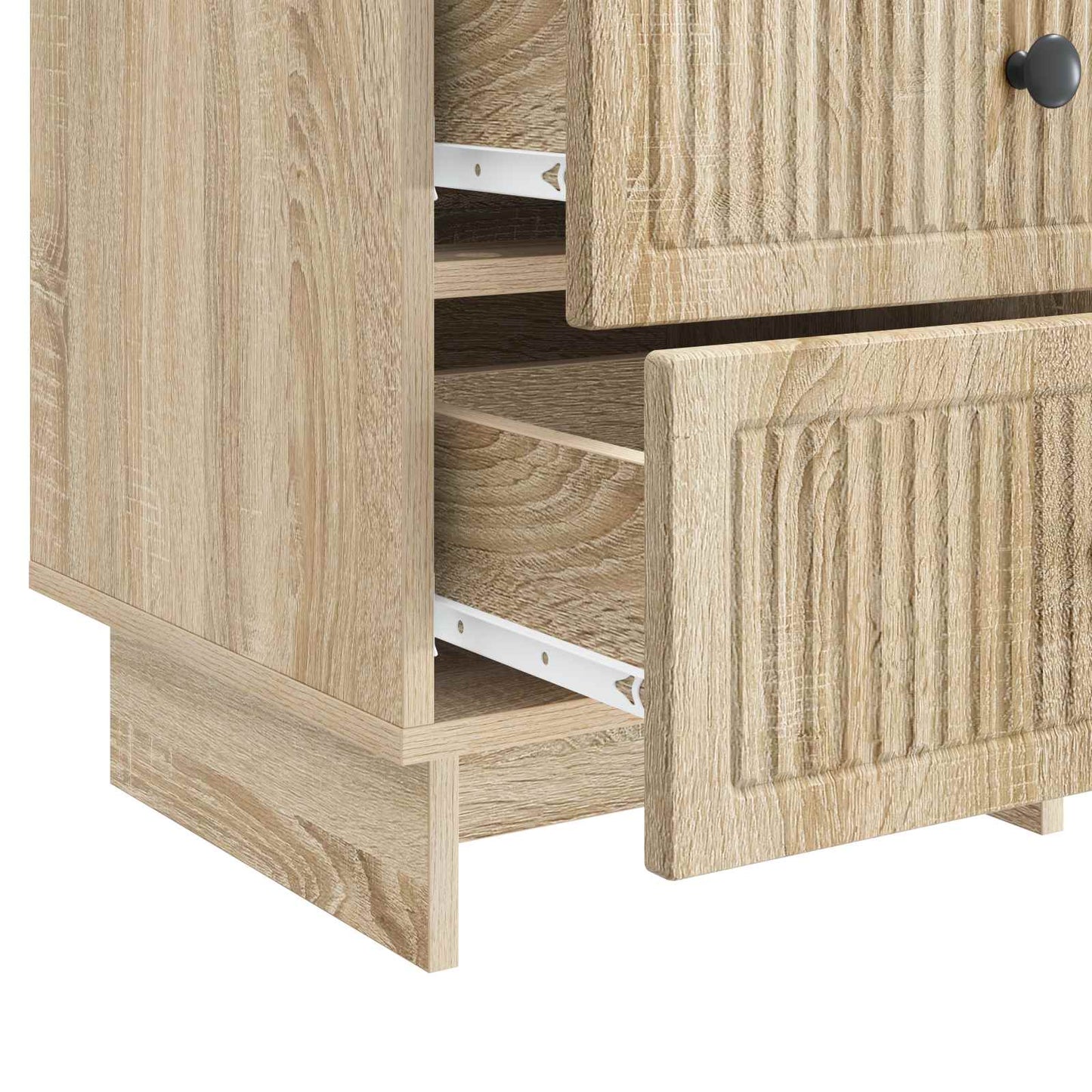 Nachtkastje Sonoma Eiken 43 x 41 x 66,5 cm Bewerkt hout is nu te koop bij PeponiXL, paradijselijk wonen!