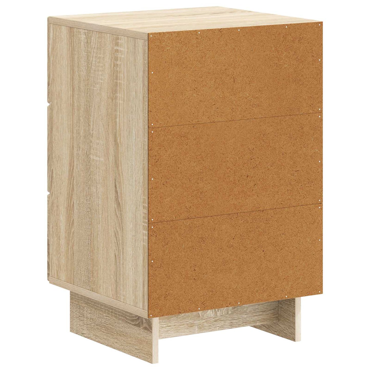 Nachtkastje Sonoma Eiken 43 x 41 x 66,5 cm Bewerkt hout is nu te koop bij PeponiXL, paradijselijk wonen!