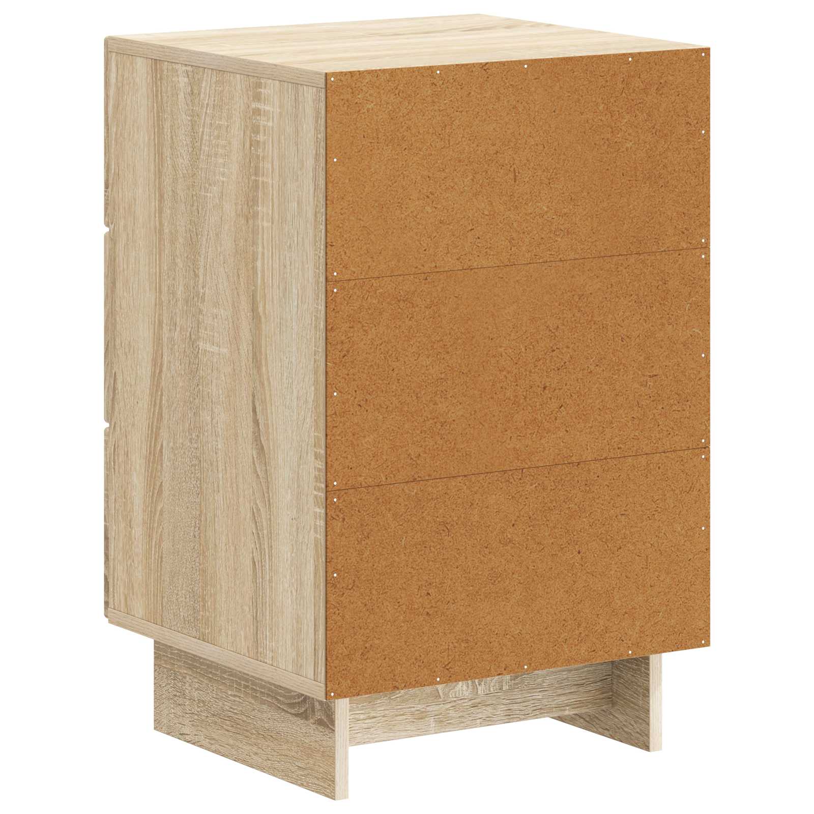Nachtkastje Sonoma Eiken 43 x 41 x 66,5 cm Bewerkt hout is nu te koop bij PeponiXL, paradijselijk wonen!