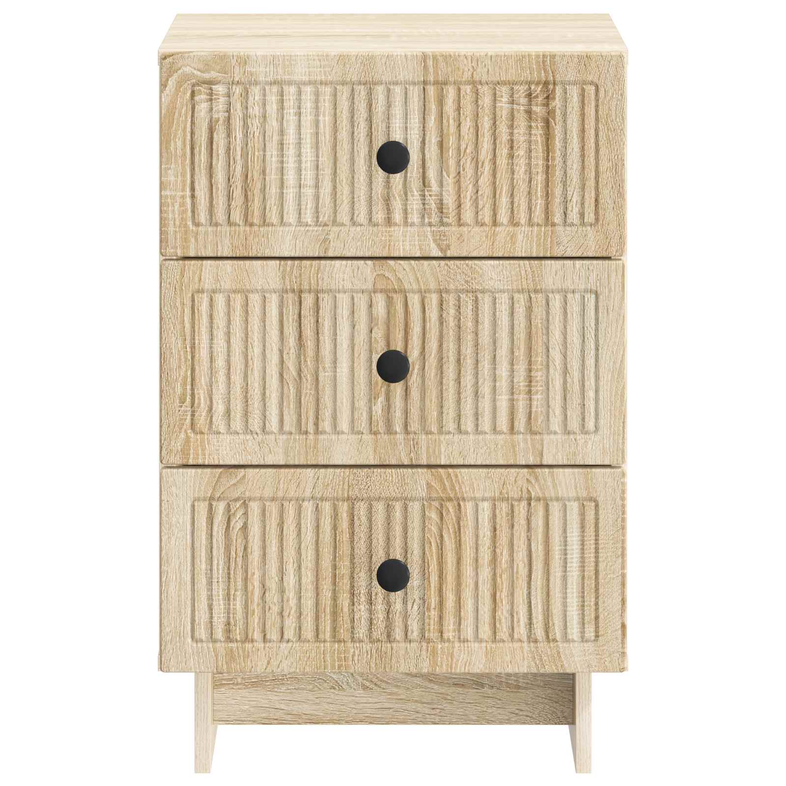 Nachtkastje Sonoma Eiken 43 x 41 x 66,5 cm Bewerkt hout is nu te koop bij PeponiXL, paradijselijk wonen!