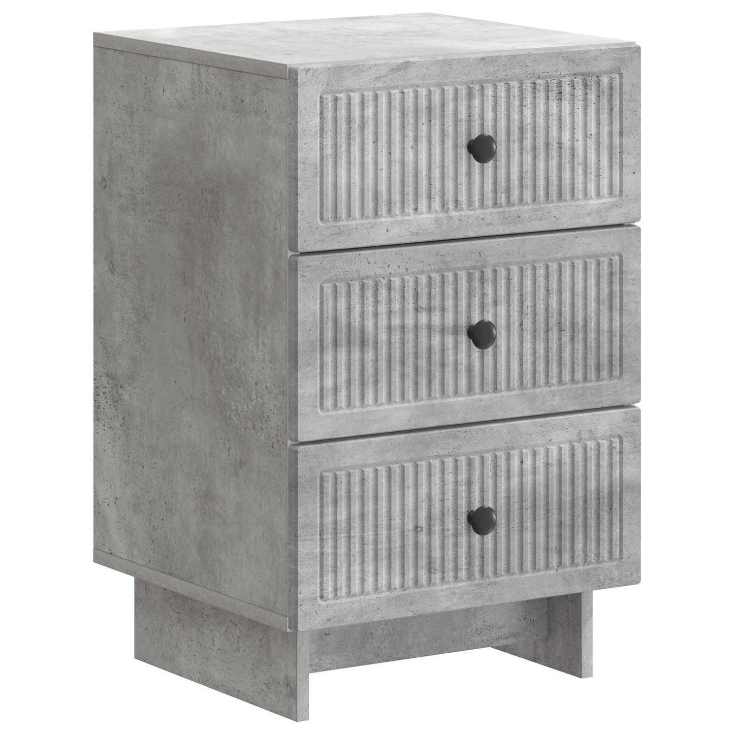 Nachtkastje met lade Betongrijs 43 x 41 x 66,5 cm Bewerkt hout is nu te koop bij PeponiXL, paradijselijk wonen!