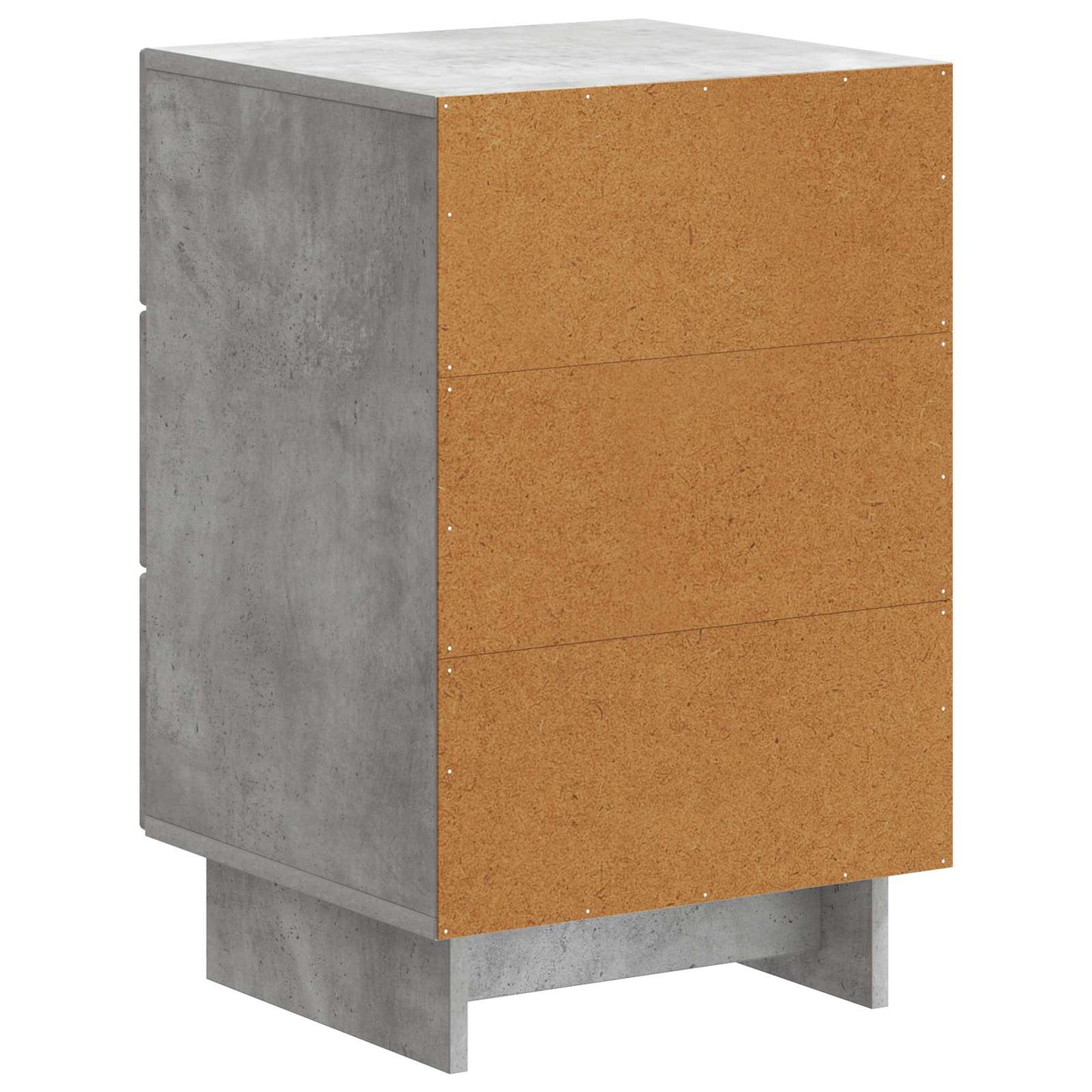 Nachtkastje met lade Betongrijs 43 x 41 x 66,5 cm Bewerkt hout is nu te koop bij PeponiXL, paradijselijk wonen!