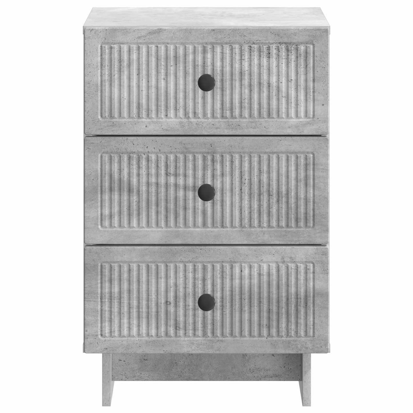 Nachtkastje met lade Betongrijs 43 x 41 x 66,5 cm Bewerkt hout is nu te koop bij PeponiXL, paradijselijk wonen!
