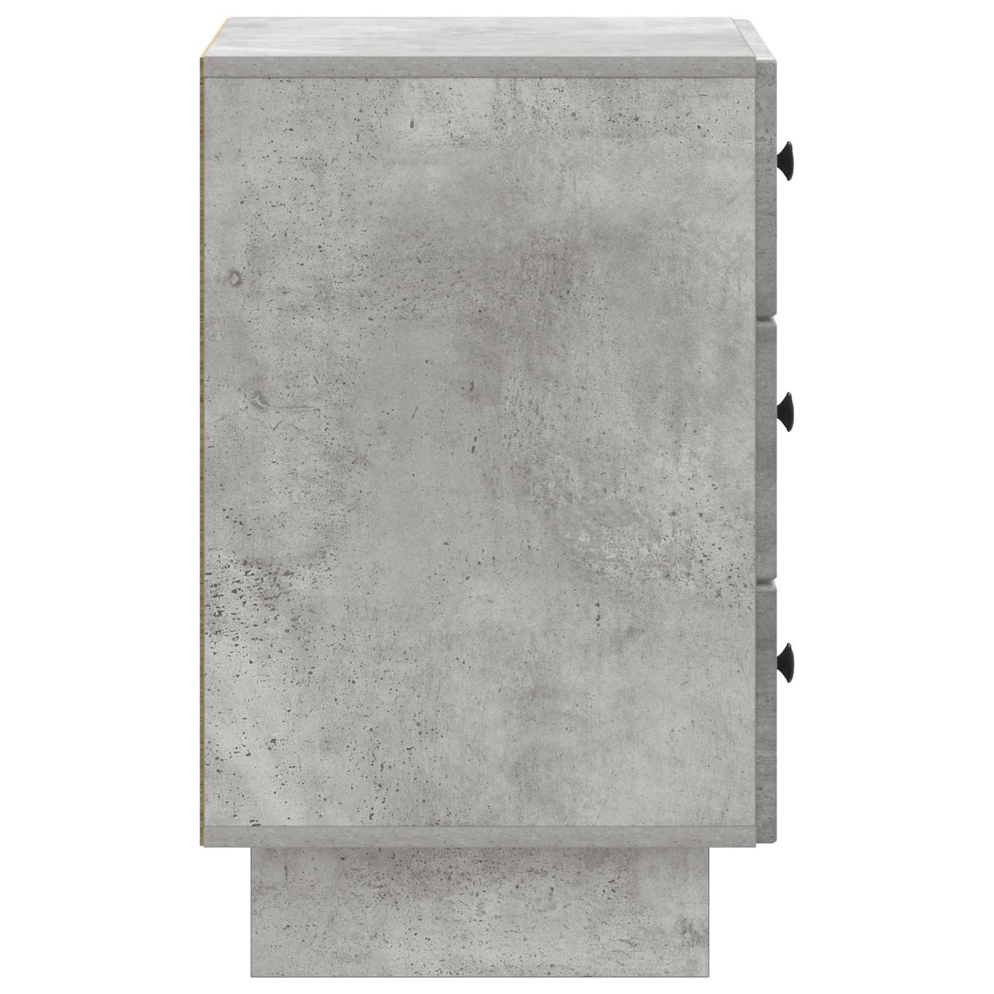 Nachtkastje met lade Betongrijs 43 x 41 x 66,5 cm Bewerkt hout is nu te koop bij PeponiXL, paradijselijk wonen!