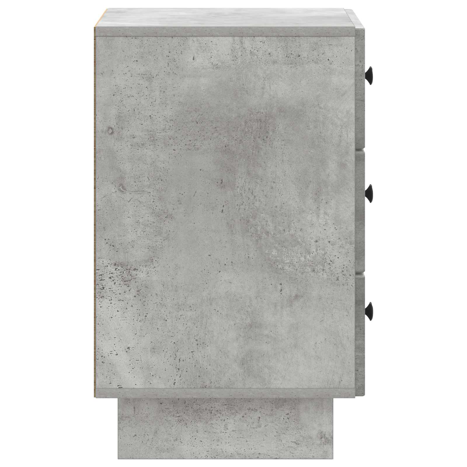 Nachtkastje met lade Betongrijs 43 x 41 x 66,5 cm Bewerkt hout is nu te koop bij PeponiXL, paradijselijk wonen!