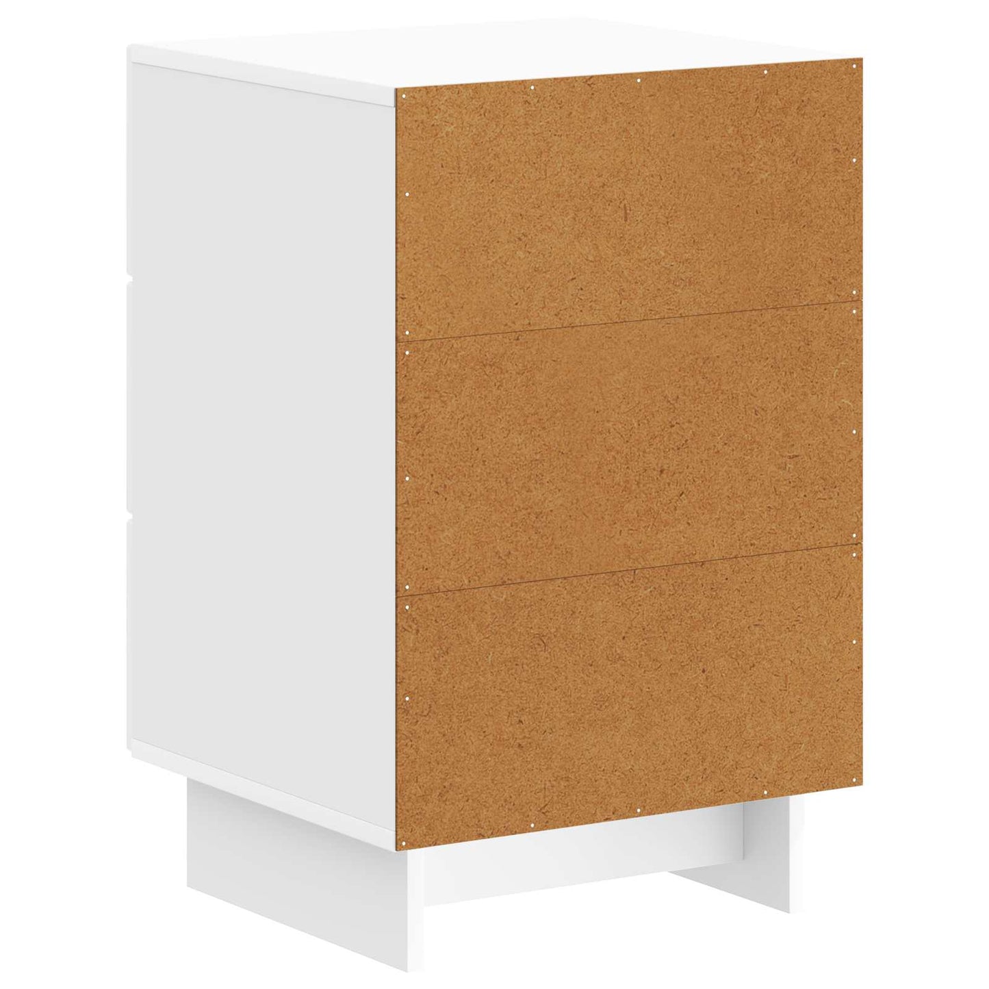 Nachtkastje Hoogglans Wit 43 x 41 x 66,5 cm Bewerkt hout is nu te koop bij PeponiXL, paradijselijk wonen!