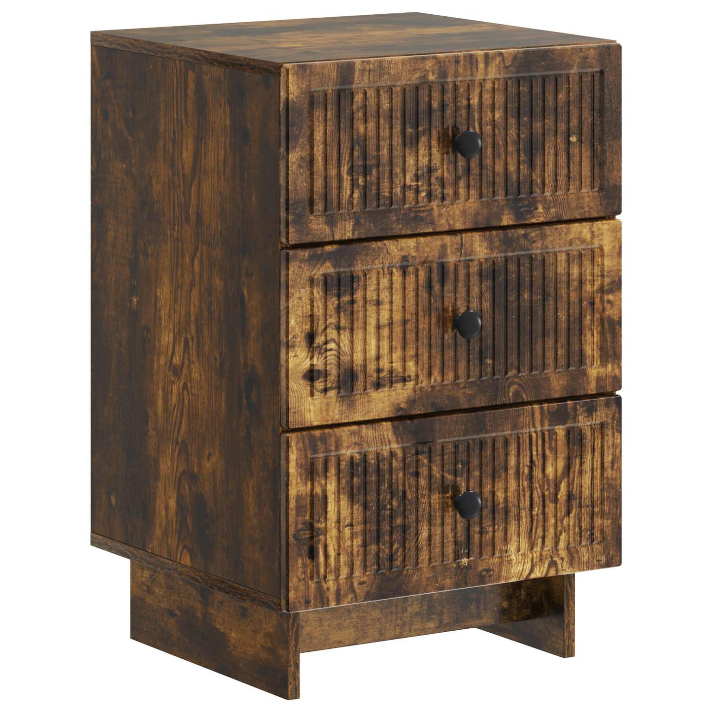 Nachtkastje Gerookt eiken 43 x 41 x 66,5 cm Bewerkt hout is nu te koop bij PeponiXL, paradijselijk wonen!