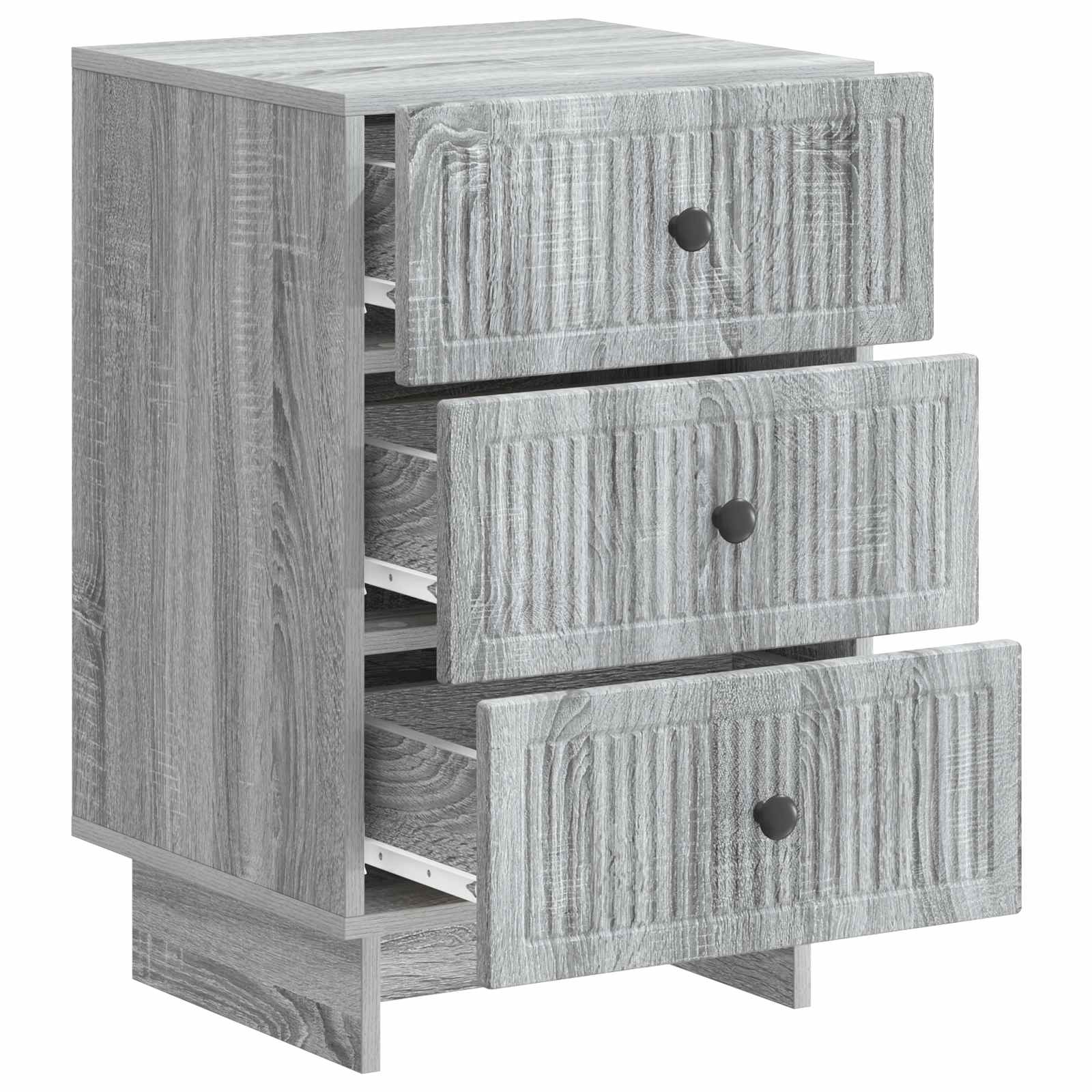 Nachtkastje Grijs sonoma 43 x 41 x 66,5 cm Bewerkt hout is nu te koop bij PeponiXL, paradijselijk wonen!