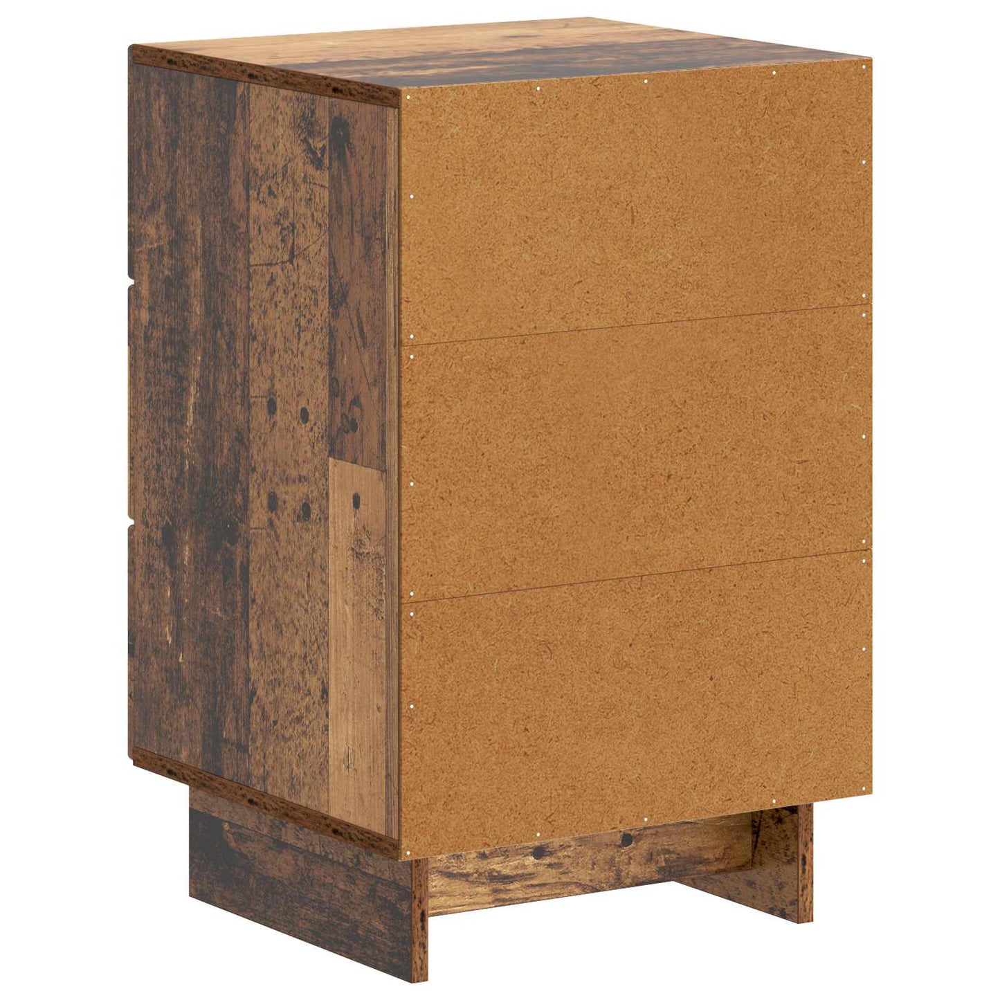 Nachtkastje met lade Oud hout 43 x 41 x 66,5 cm Bewerkt hout is nu te koop bij PeponiXL, paradijselijk wonen!