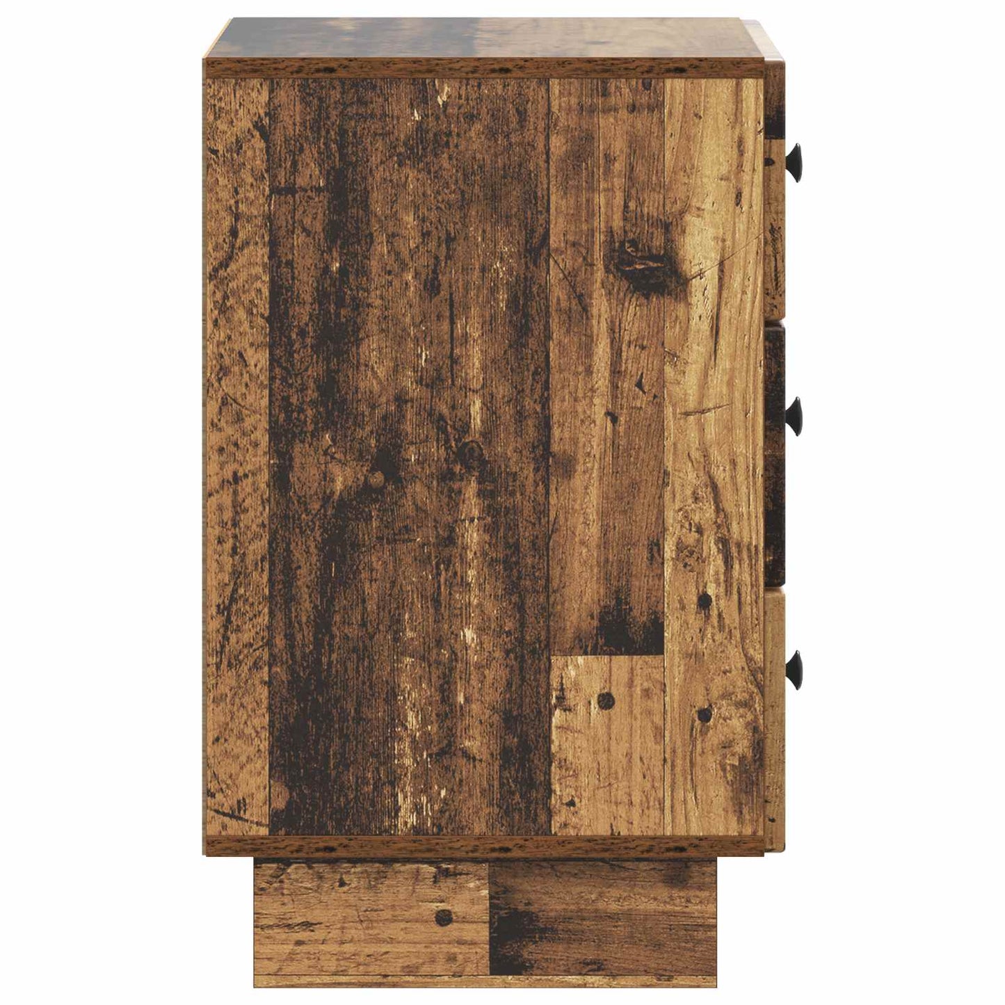 Nachtkastje met lade Oud hout 43 x 41 x 66,5 cm Bewerkt hout is nu te koop bij PeponiXL, paradijselijk wonen!
