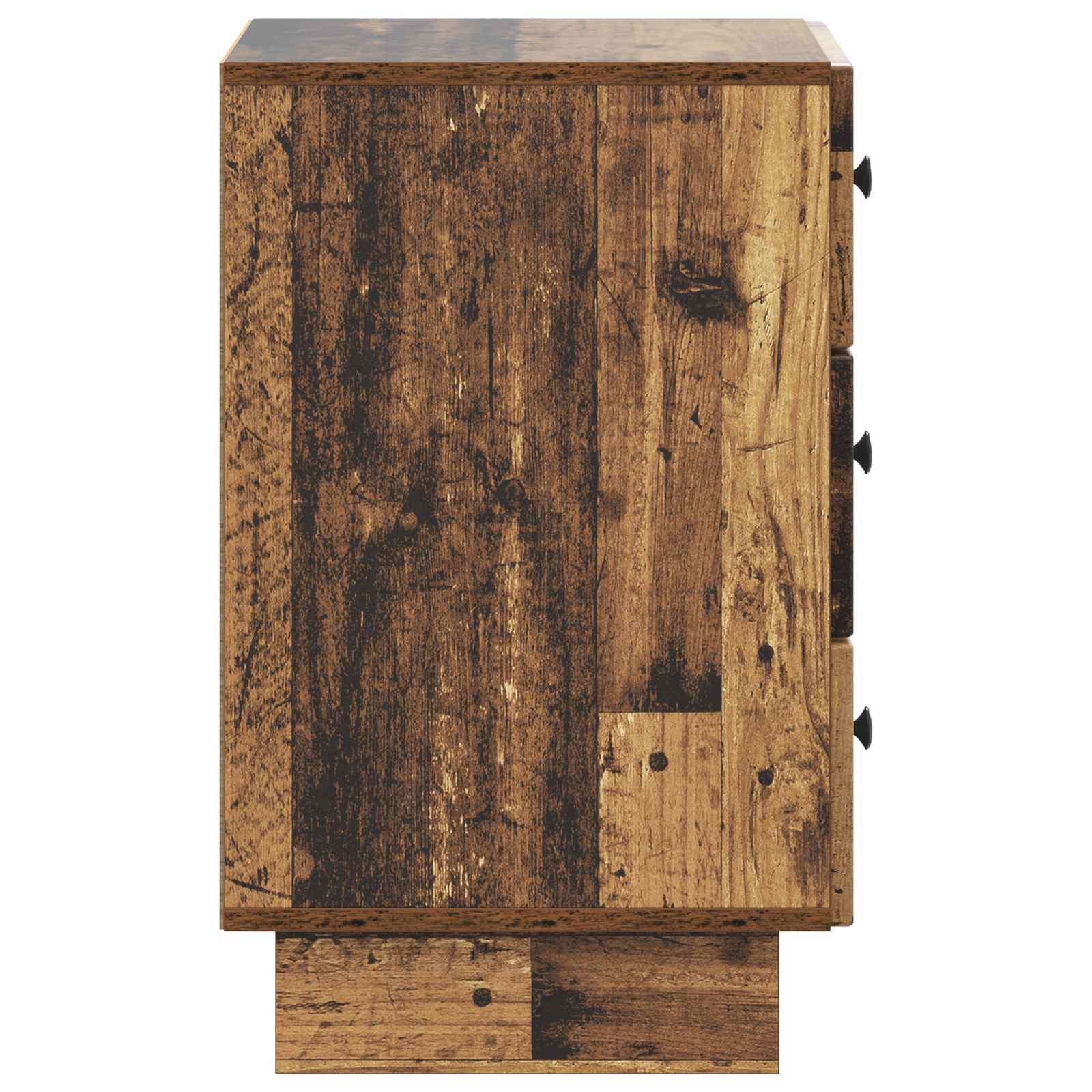 Nachtkastje met lade Oud hout 43 x 41 x 66,5 cm Bewerkt hout is nu te koop bij PeponiXL, paradijselijk wonen!