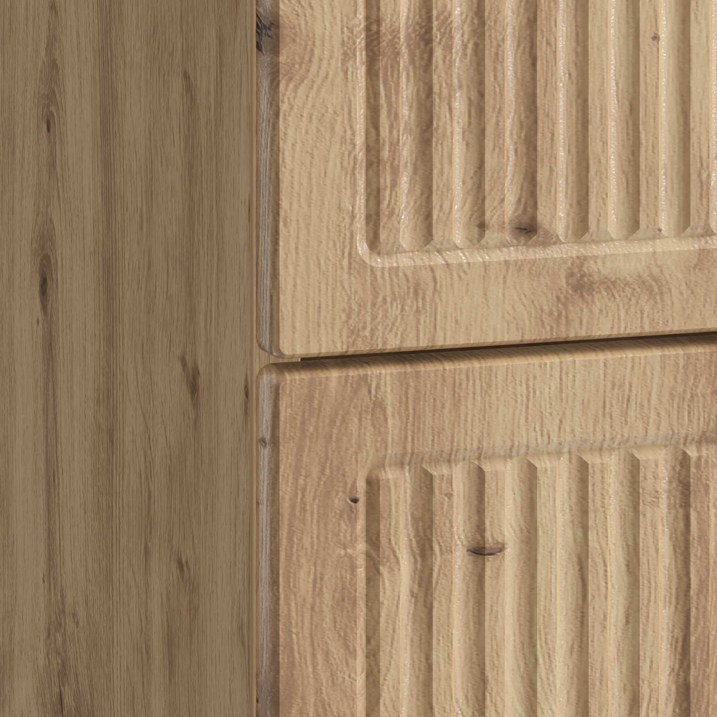 Nachtkastje Artisanaal eiken 43 x 41 x 66,5 cm Bewerkt hout is nu te koop bij PeponiXL, paradijselijk wonen!