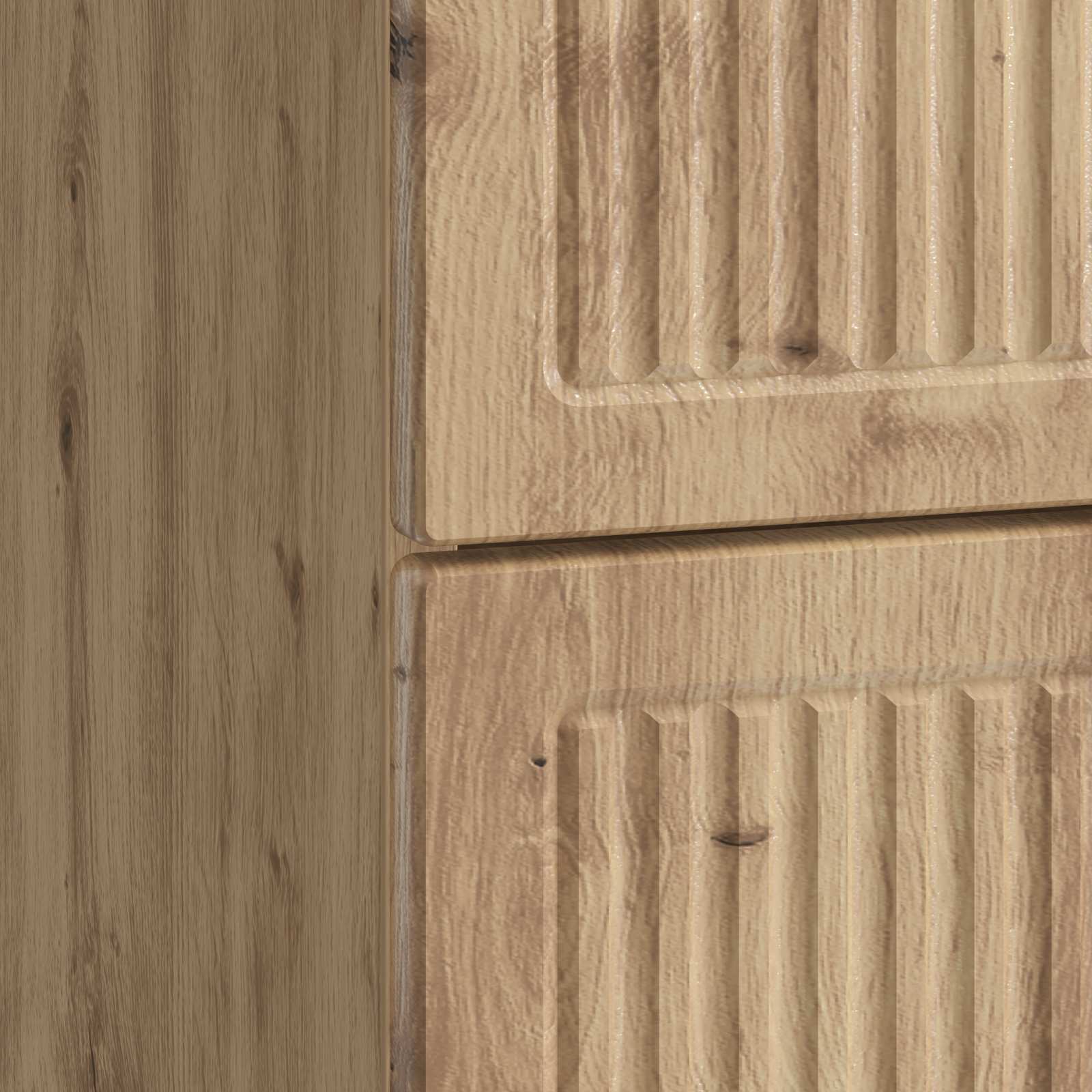 Nachtkastje Artisanaal eiken 43 x 41 x 66,5 cm Bewerkt hout is nu te koop bij PeponiXL, paradijselijk wonen!