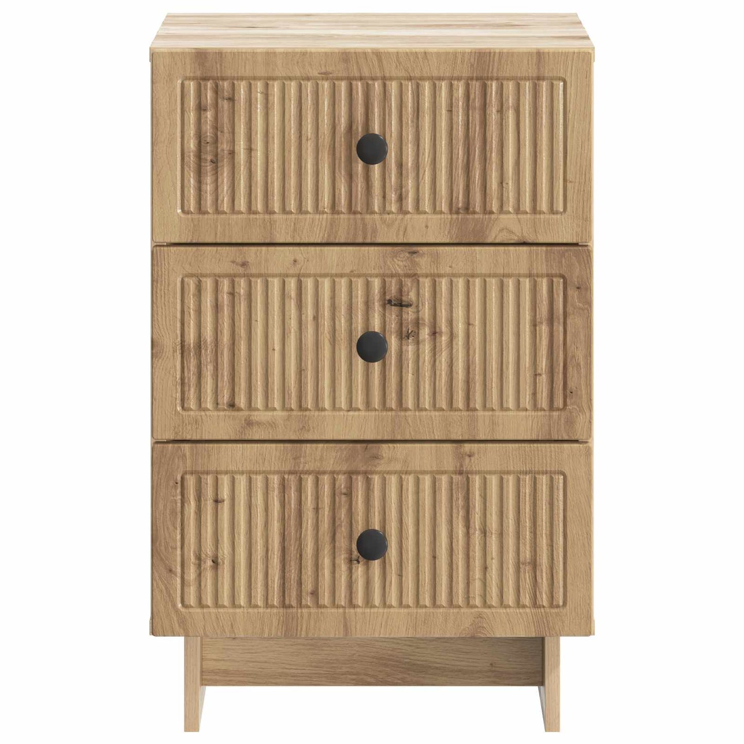 Nachtkastje Artisanaal eiken 43 x 41 x 66,5 cm Bewerkt hout is nu te koop bij PeponiXL, paradijselijk wonen!
