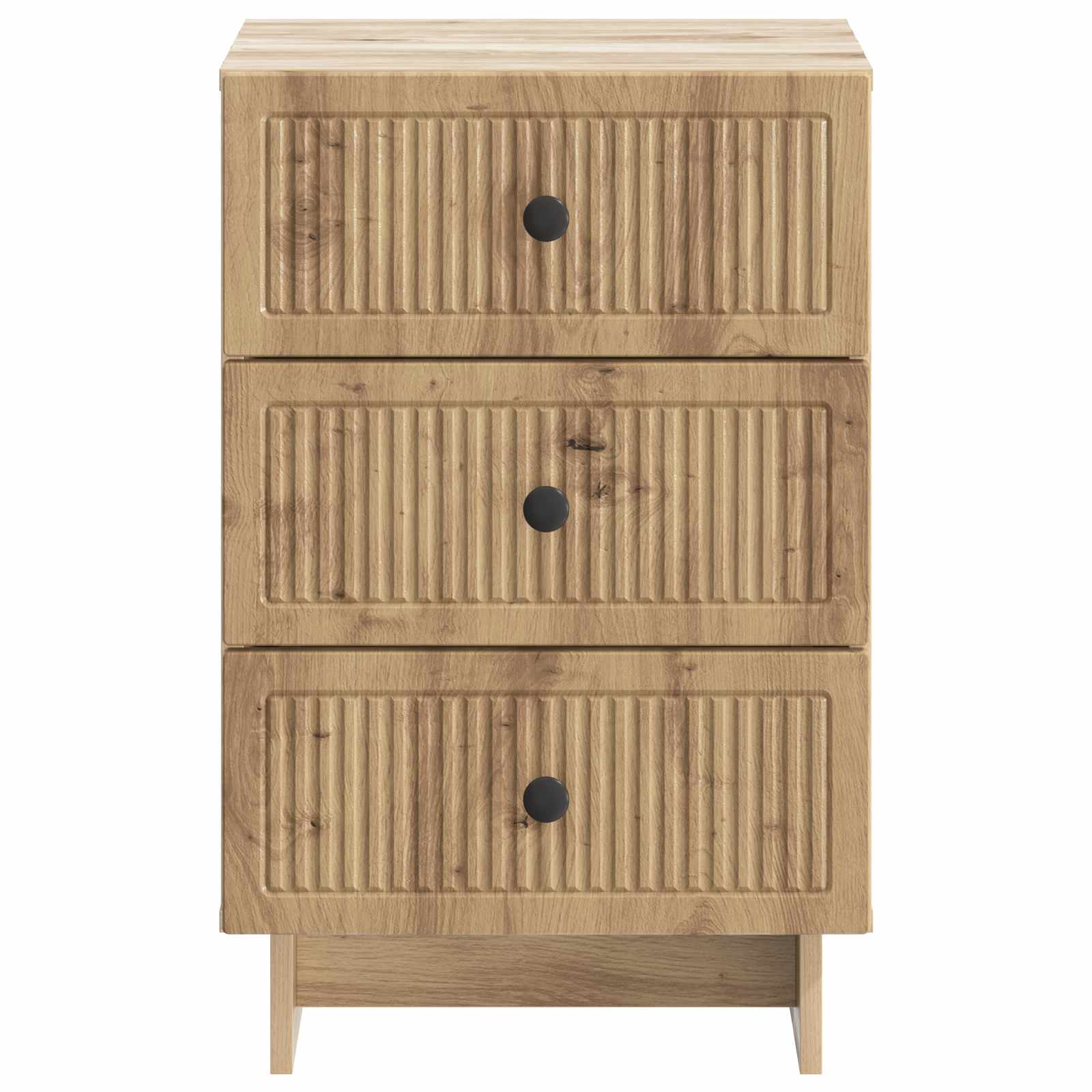Nachtkastje Artisanaal eiken 43 x 41 x 66,5 cm Bewerkt hout is nu te koop bij PeponiXL, paradijselijk wonen!