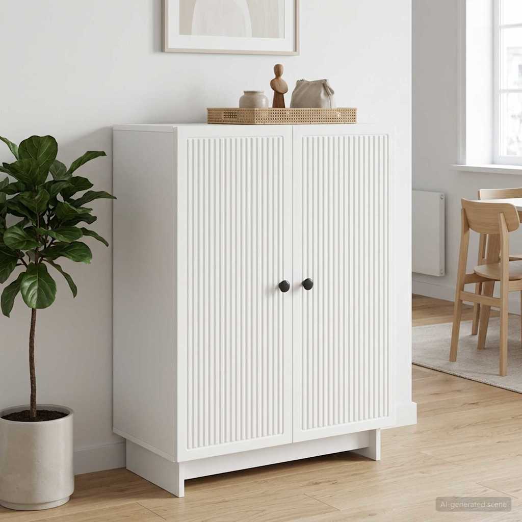 Dressoir Wit 66 x 34,5 x 90 cm Bewerkt hout is nu te koop bij PeponiXL, paradijselijk wonen!