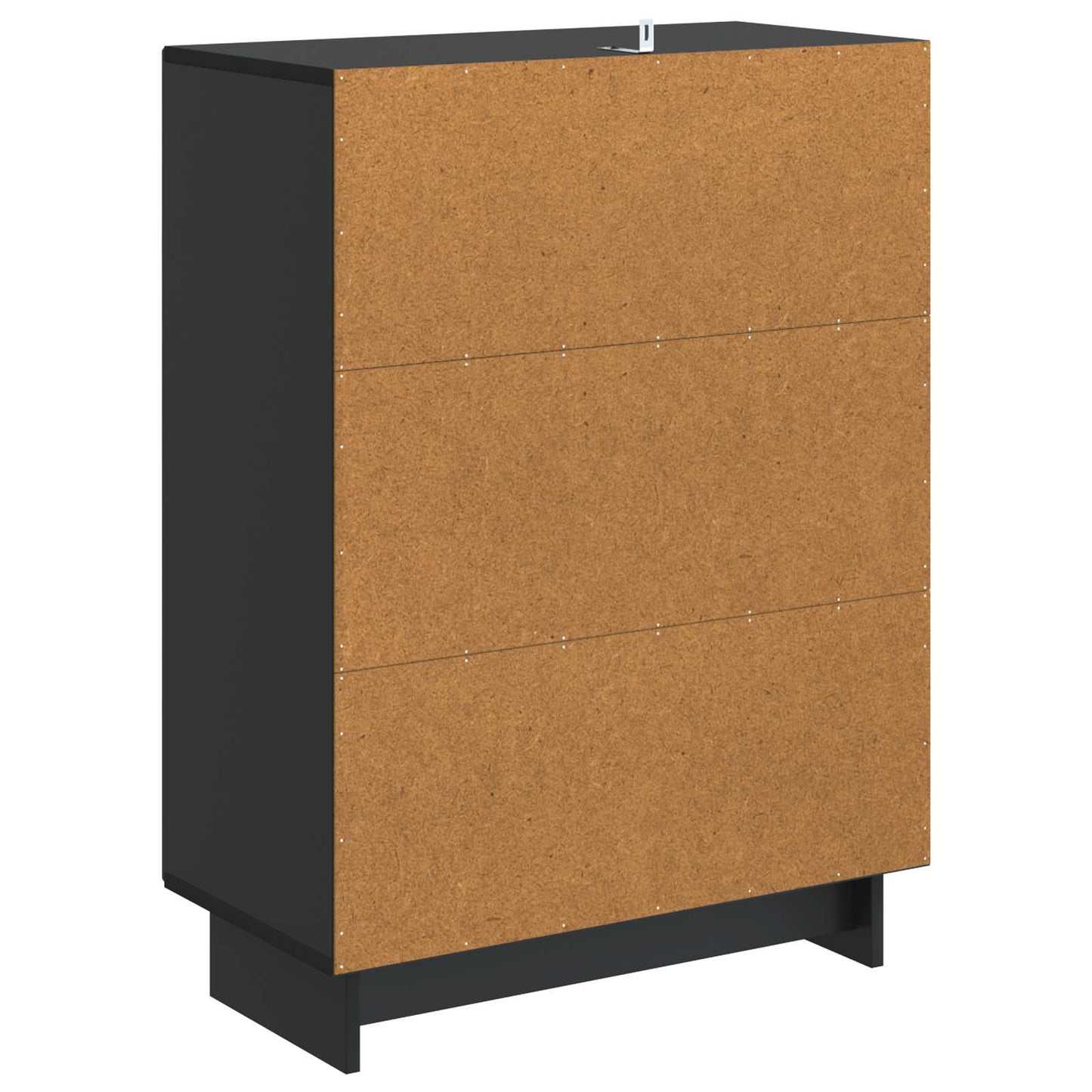 Dressoir Zwart 66 x 34,5 x 90 cm Bewerkt hout is nu te koop bij PeponiXL, paradijselijk wonen!