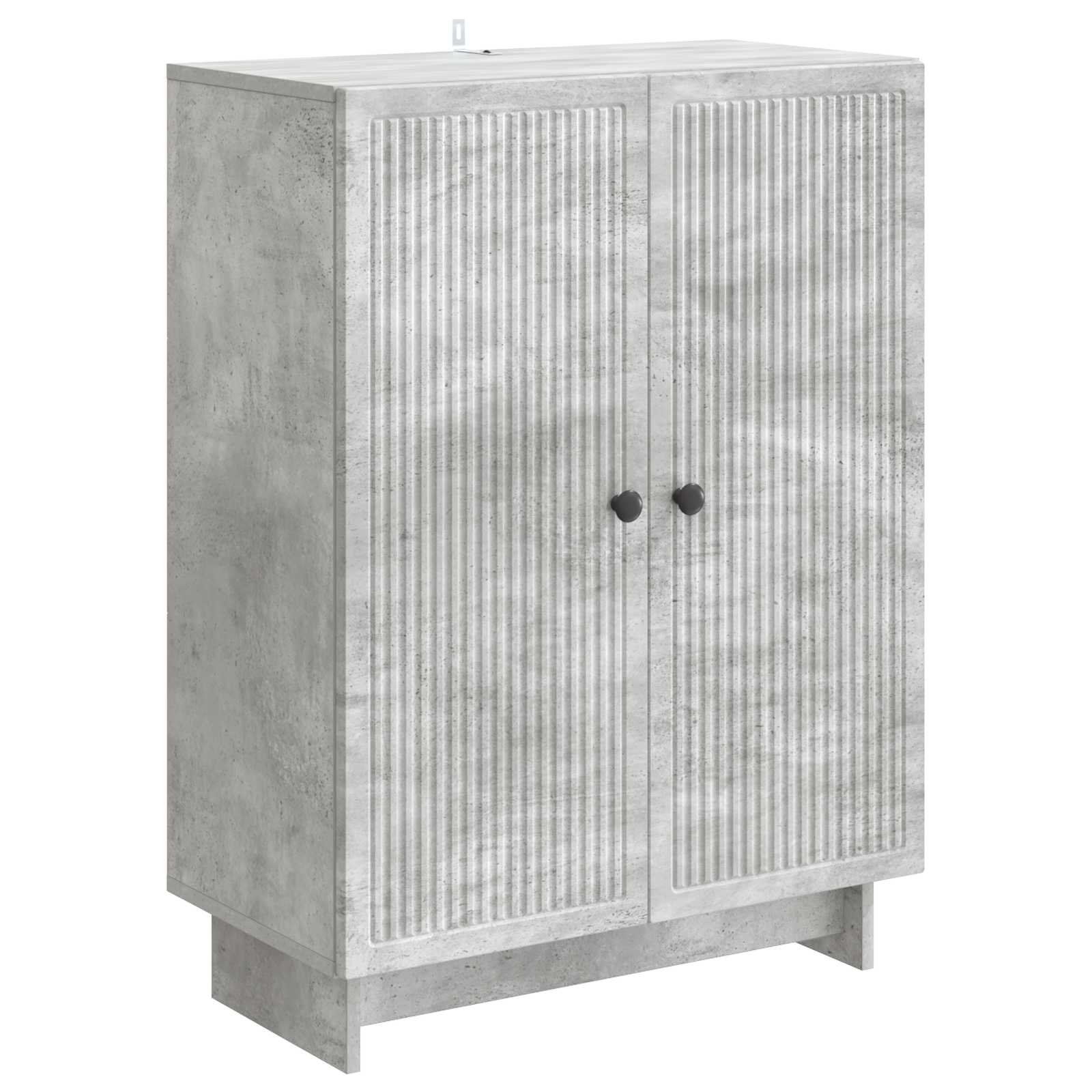 Dressoir Betongrijs 66 x 34,5 x 90 cm Bewerkt hout is nu te koop bij PeponiXL, paradijselijk wonen!