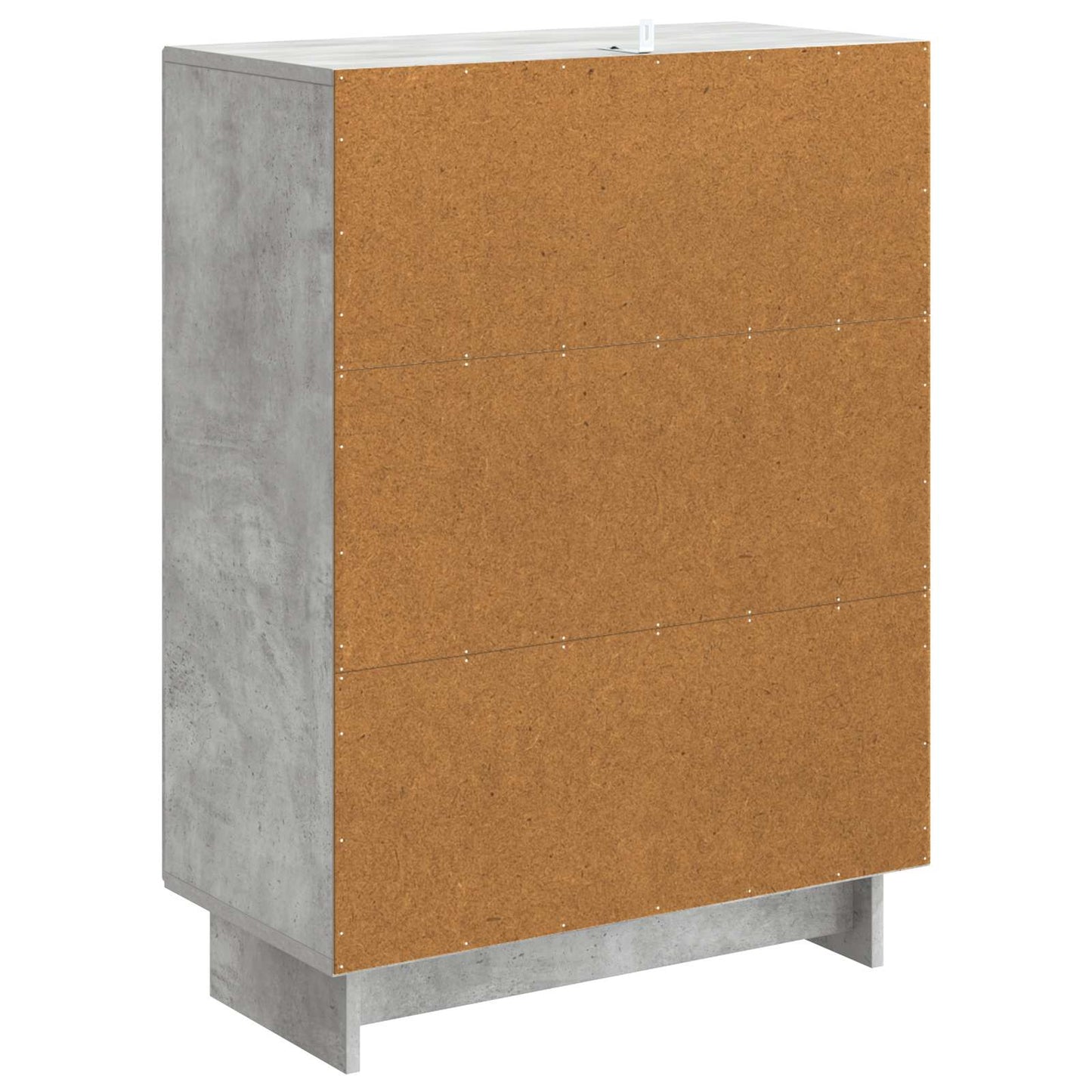 Dressoir Betongrijs 66 x 34,5 x 90 cm Bewerkt hout is nu te koop bij PeponiXL, paradijselijk wonen!