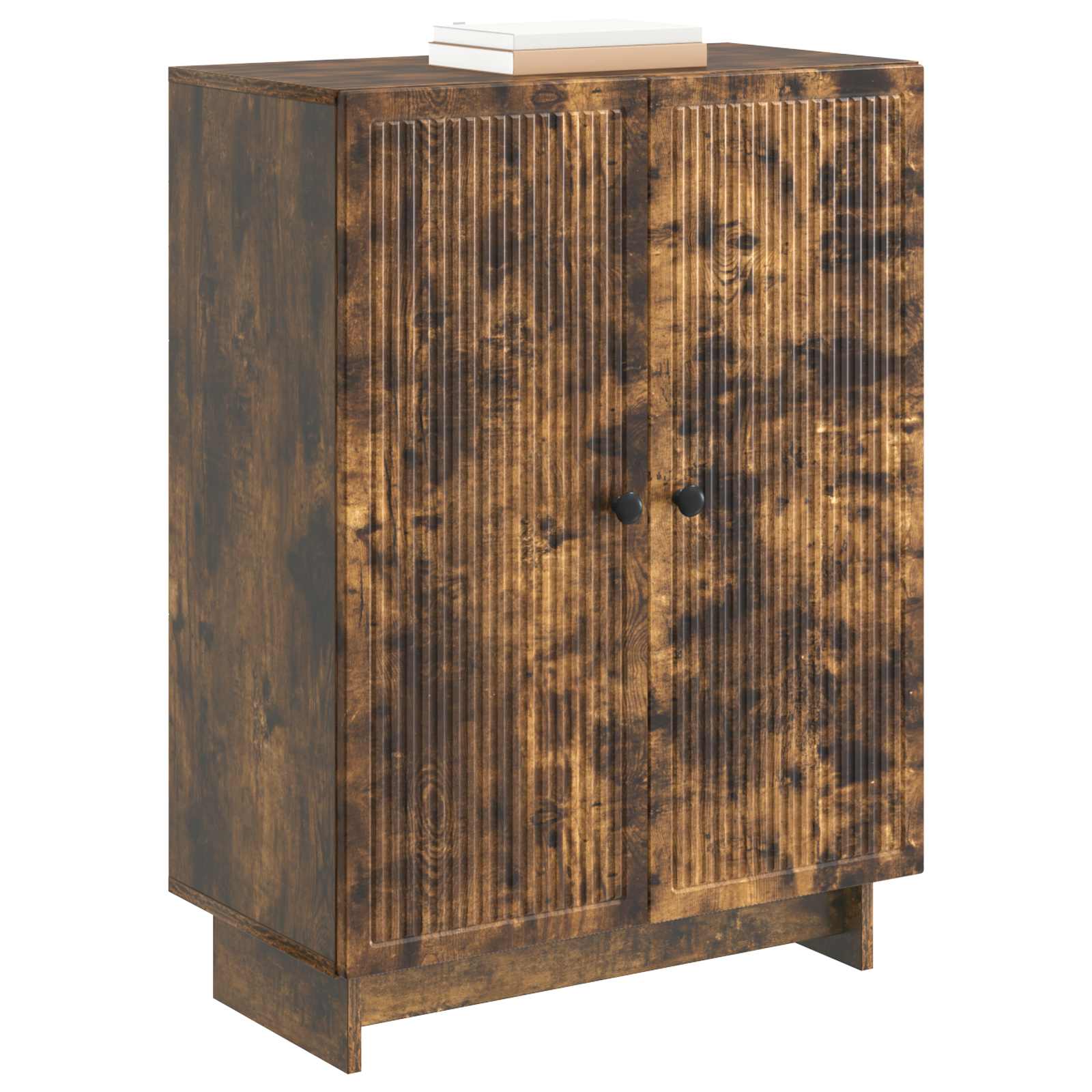 Dressoir Gerookt eiken 66 x 34,5 x 90 cm Bewerkt hout is nu te koop bij PeponiXL, paradijselijk wonen!