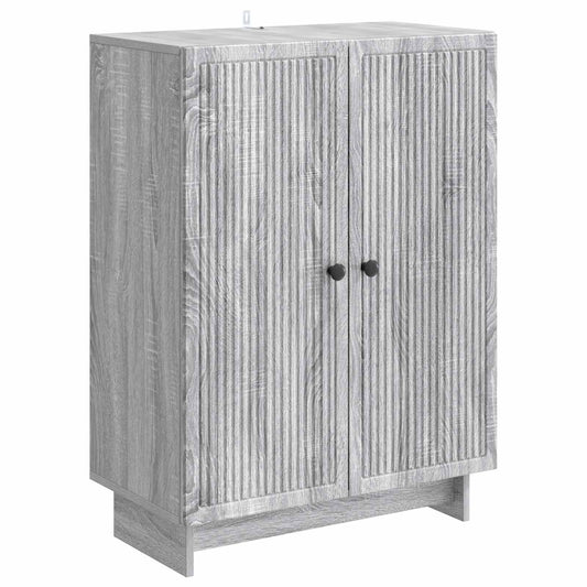 Dressoir Grijs sonoma 66 x 34,5 x 90 cm Bewerkt hout is nu te koop bij PeponiXL, paradijselijk wonen!