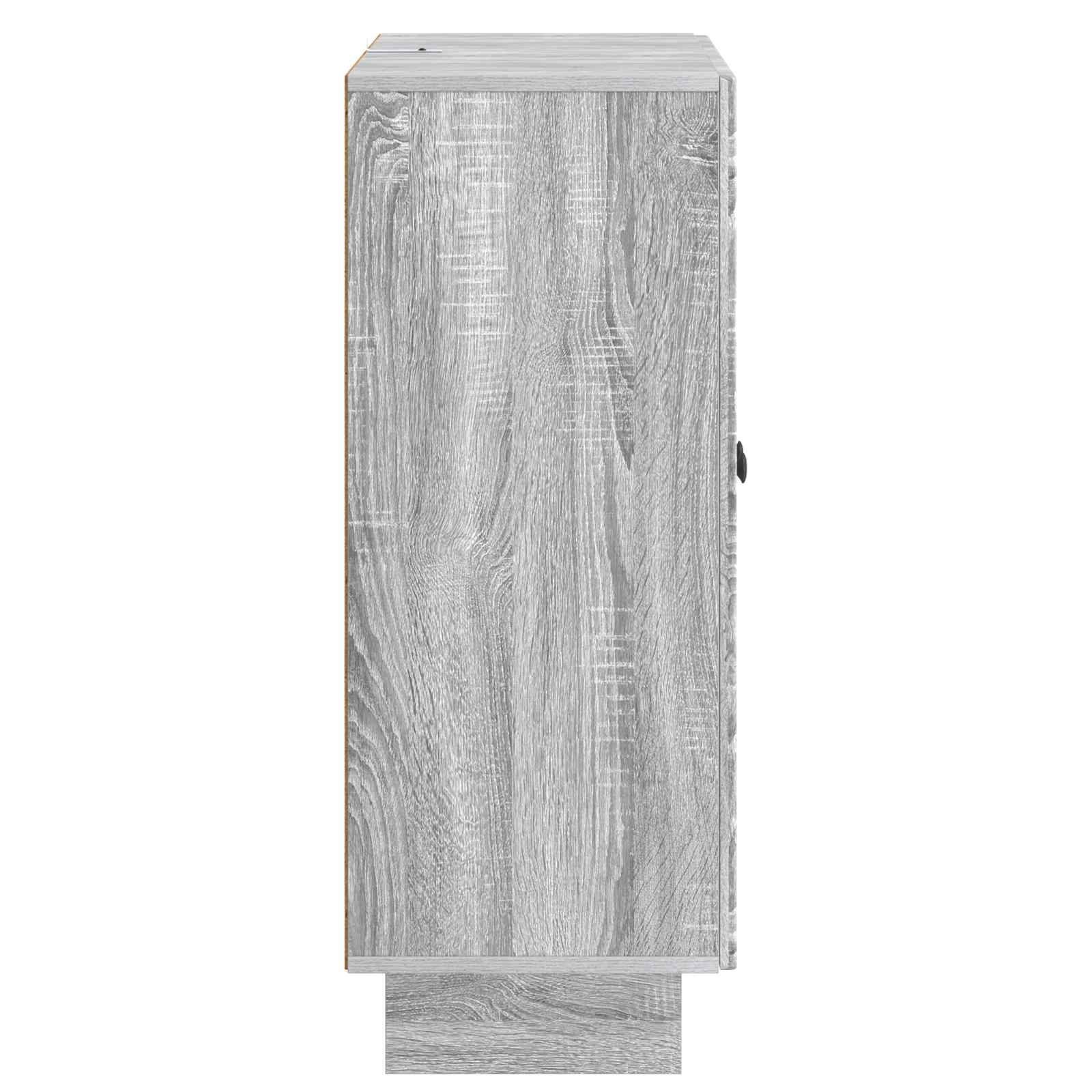 Dressoir Grijs sonoma 66 x 34,5 x 90 cm Bewerkt hout is nu te koop bij PeponiXL, paradijselijk wonen!
