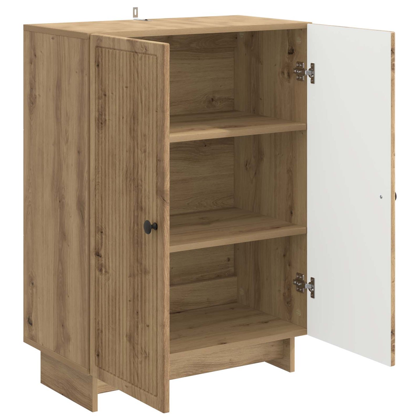Dressoir Artisanaal eiken 66 x 34,5 x 90 cm Bewerkt hout is nu te koop bij PeponiXL, paradijselijk wonen!