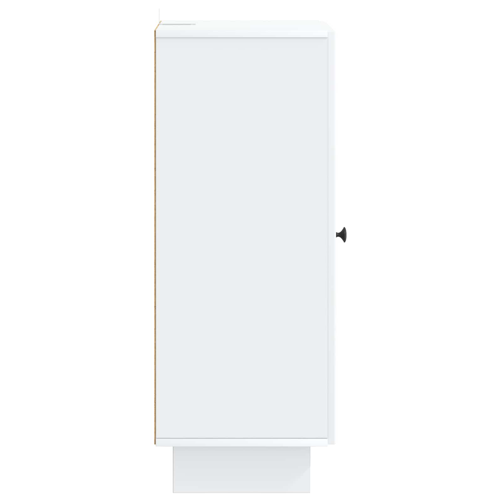Dressoir Wit 33 x 34,5 x 90 cm Bewerkt hout is nu te koop bij PeponiXL, paradijselijk wonen!
