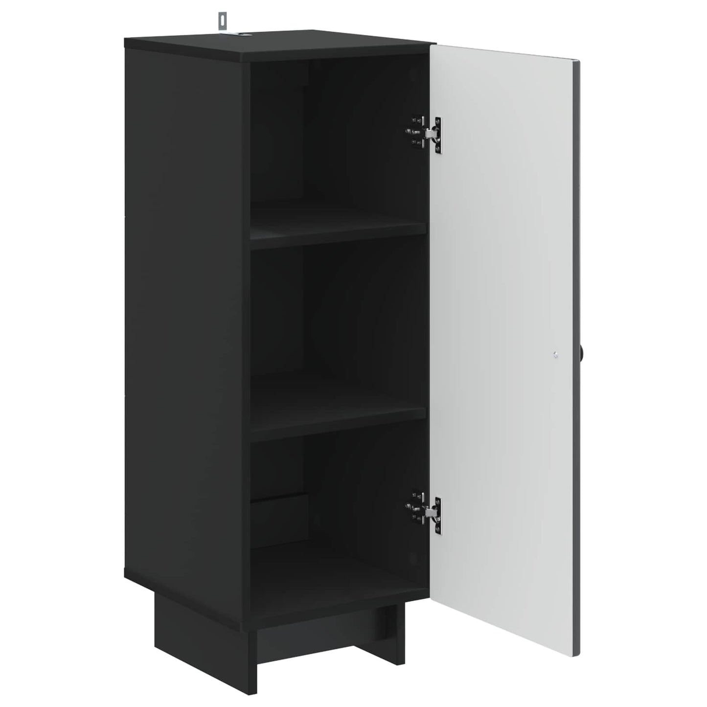 Kast Zwart 33 x 34,5 x 90 cm Geconstrueerd hout is nu te koop bij PeponiXL, paradijselijk wonen!
