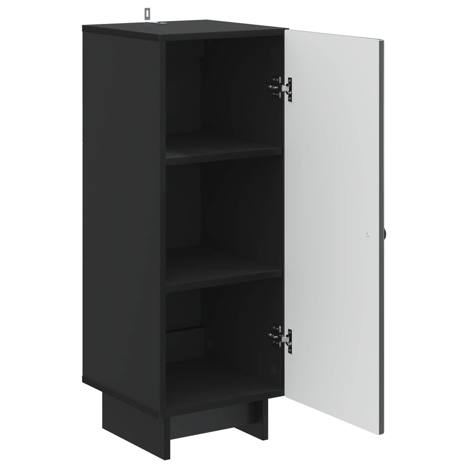 Kast Zwart 33 x 34,5 x 90 cm Geconstrueerd hout is nu te koop bij PeponiXL, paradijselijk wonen!