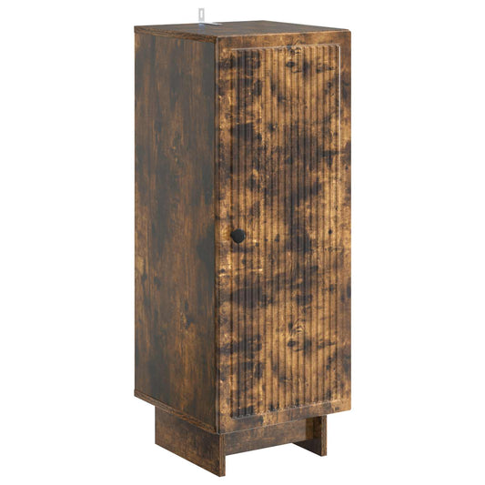 Kast Gerookte Eik 33 x 34,5 x 90 cm Geconstrueerd hout is nu te koop bij PeponiXL, paradijselijk wonen!