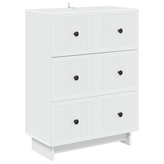 Ladenkast Wit 66 x 34,5 x 90 cm Bewerkt hout is nu te koop bij PeponiXL, paradijselijk wonen!