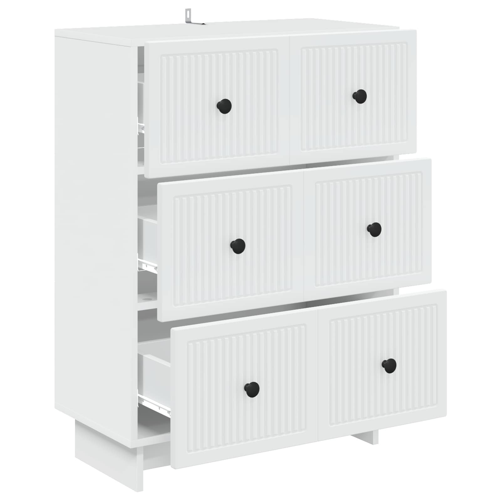 Ladenkast Wit 66 x 34,5 x 90 cm Bewerkt hout is nu te koop bij PeponiXL, paradijselijk wonen!