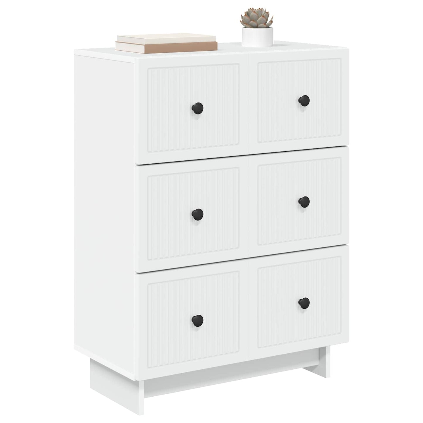 Ladenkast Wit 66 x 34,5 x 90 cm Bewerkt hout is nu te koop bij PeponiXL, paradijselijk wonen!
