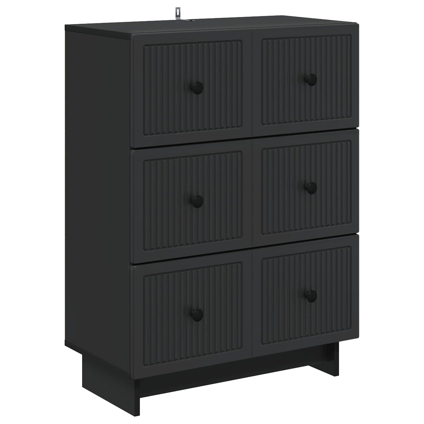 Ladenkast Zwart 66 x 34,5 x 90 cm Bewerkt hout is nu te koop bij PeponiXL, paradijselijk wonen!