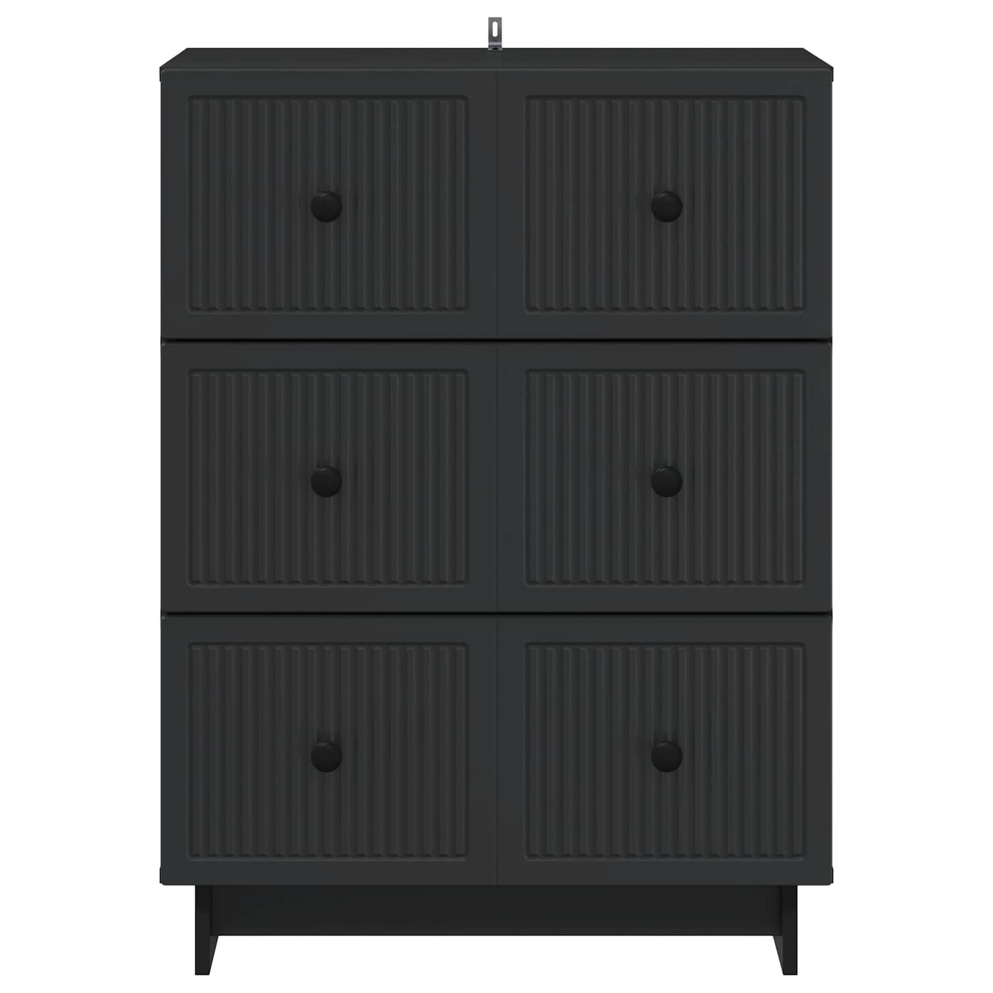 Ladenkast Zwart 66 x 34,5 x 90 cm Bewerkt hout is nu te koop bij PeponiXL, paradijselijk wonen!
