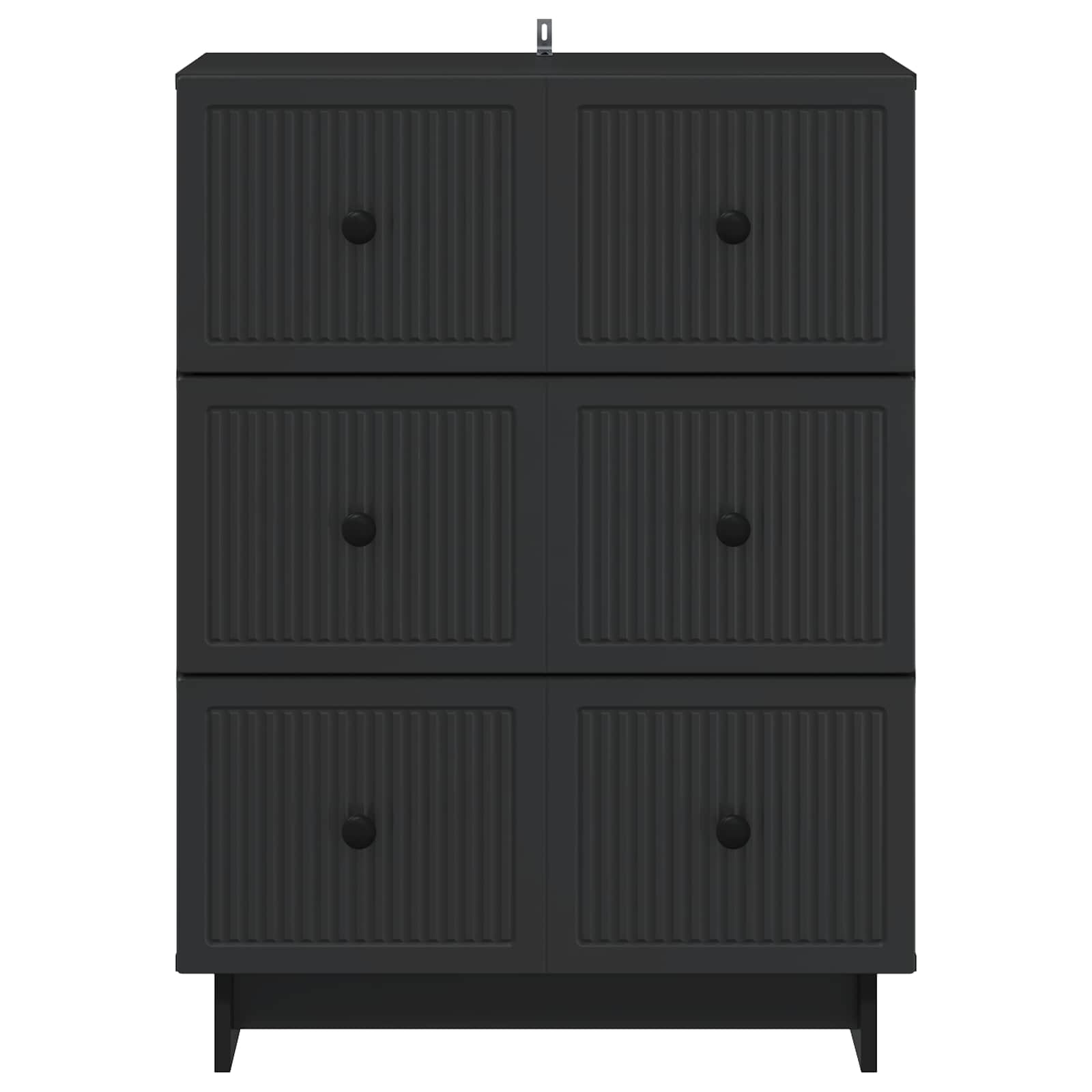 Ladenkast Zwart 66 x 34,5 x 90 cm Bewerkt hout is nu te koop bij PeponiXL, paradijselijk wonen!