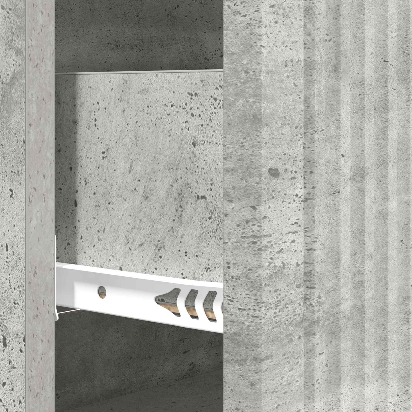 Ladenkast Betongrijs 66 x 34,5 x 90 cm Bewerkt hout is nu te koop bij PeponiXL, paradijselijk wonen!