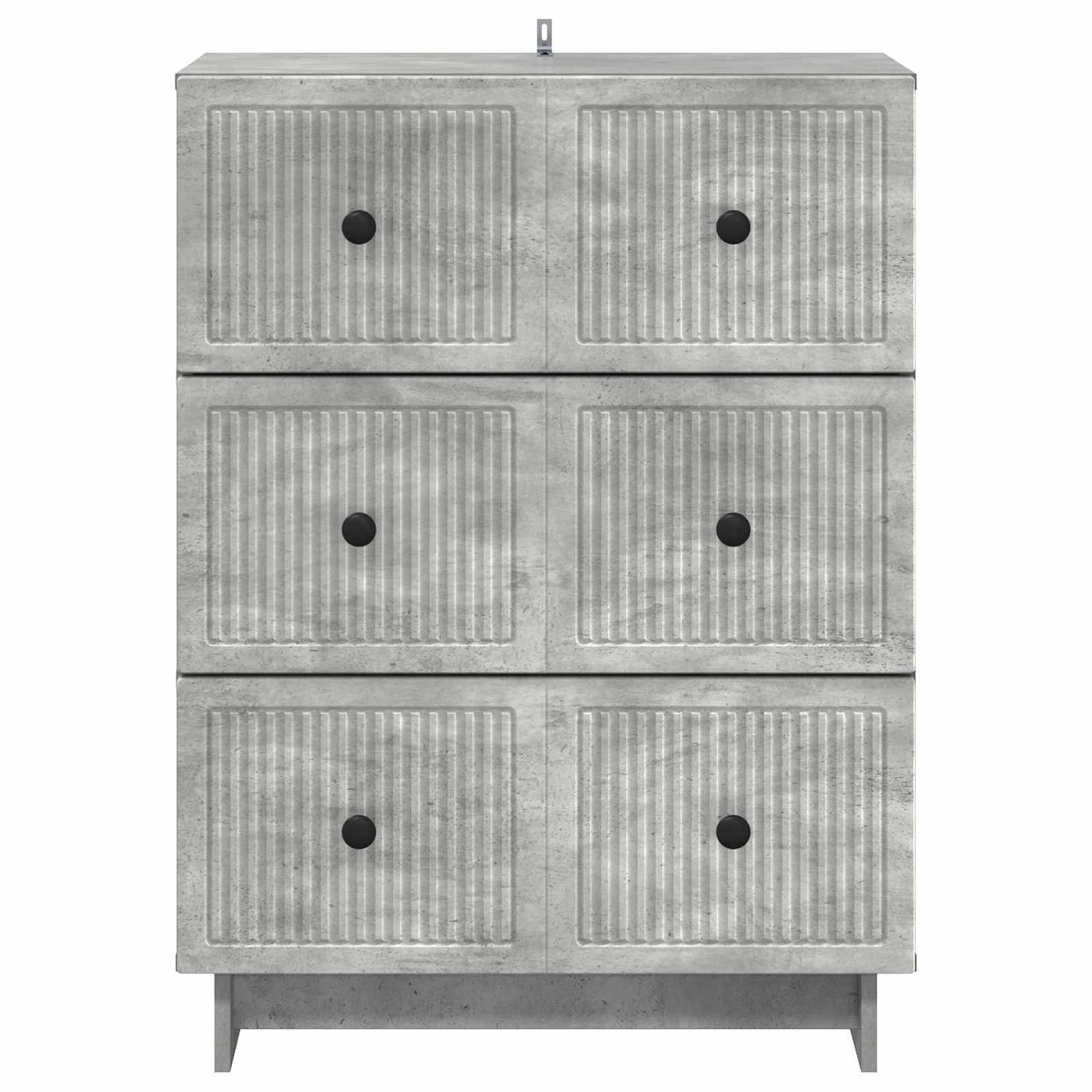 Ladenkast Betongrijs 66 x 34,5 x 90 cm Bewerkt hout is nu te koop bij PeponiXL, paradijselijk wonen!