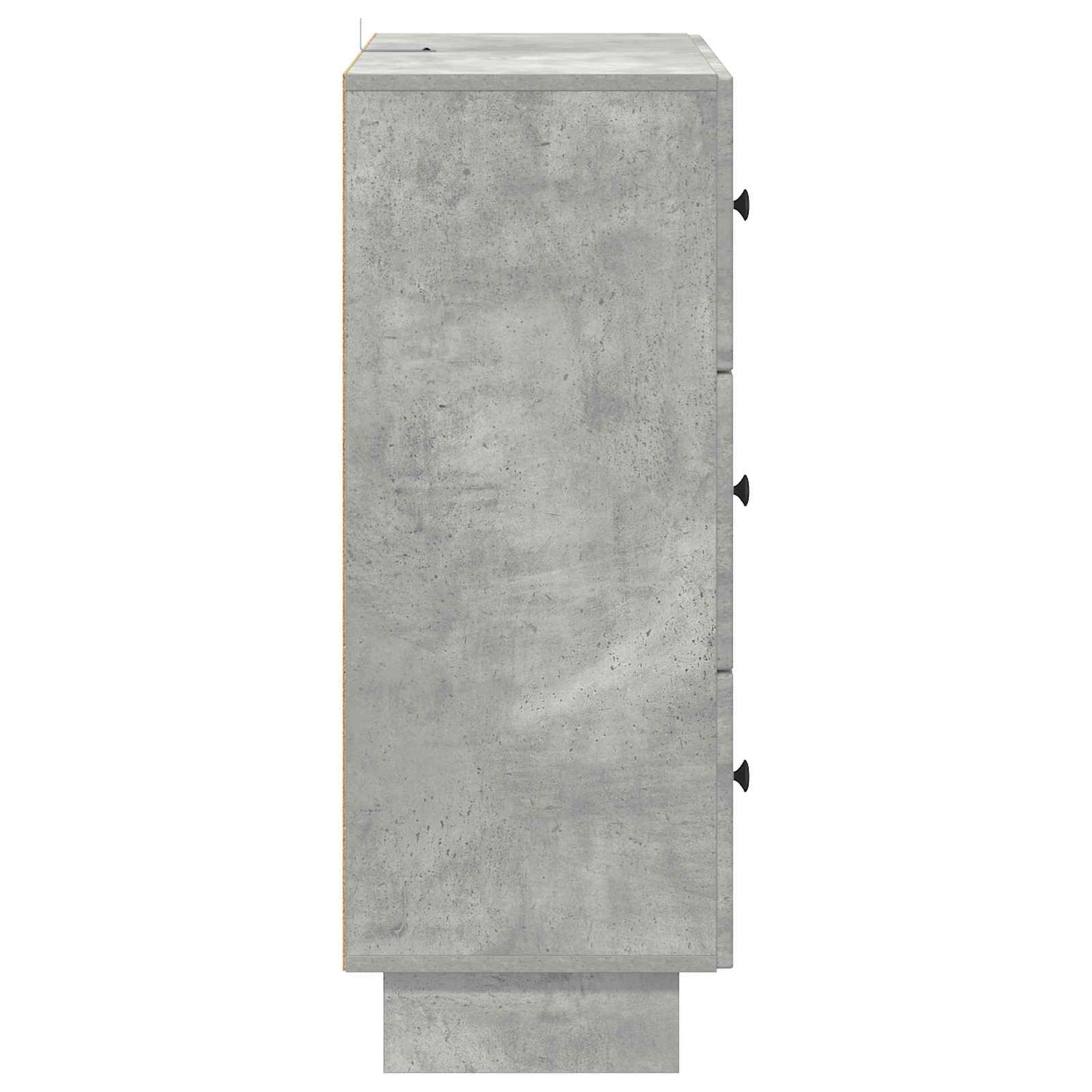 Ladenkast Betongrijs 66 x 34,5 x 90 cm Bewerkt hout is nu te koop bij PeponiXL, paradijselijk wonen!