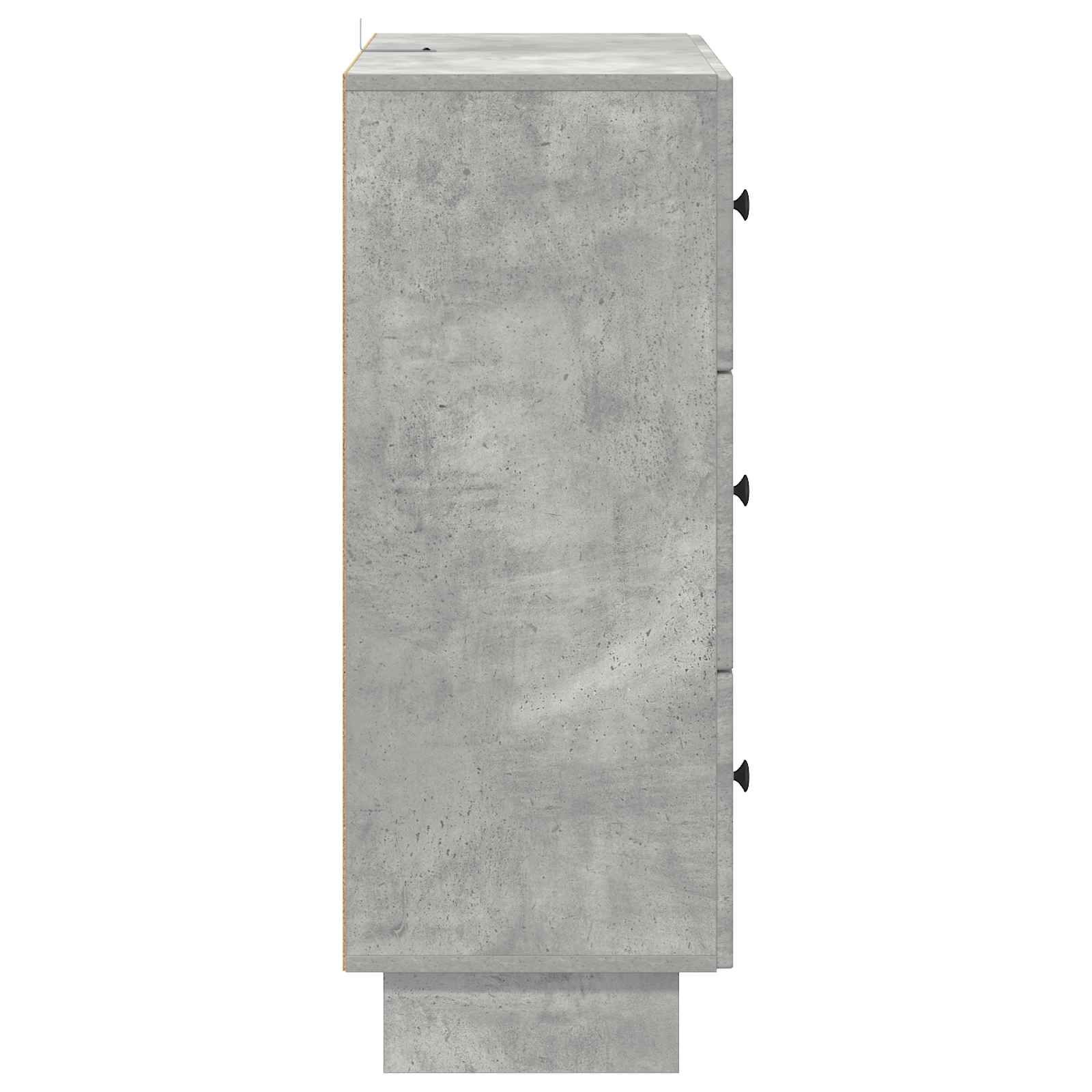 Ladenkast Betongrijs 66 x 34,5 x 90 cm Bewerkt hout is nu te koop bij PeponiXL, paradijselijk wonen!