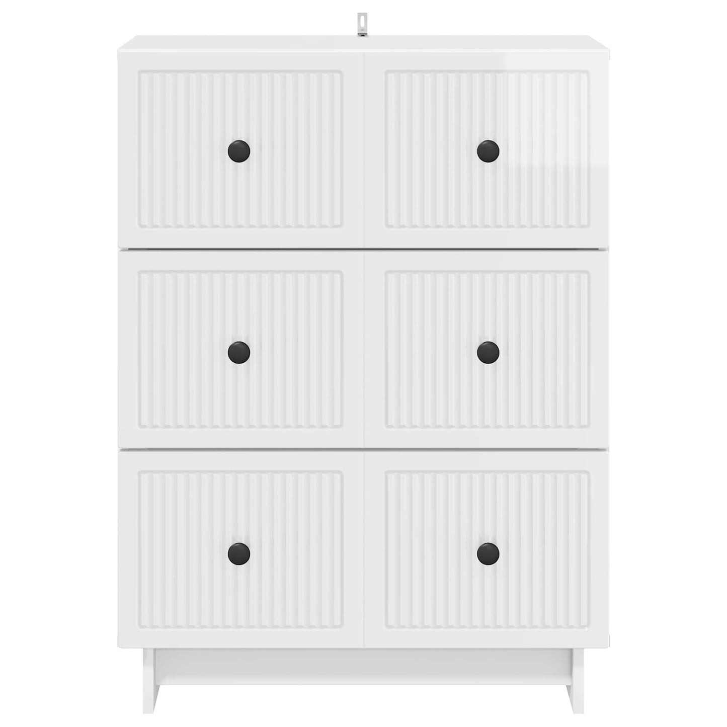 Ladenkast Hoogglans Wit 66 x 34,5 x 90 cm Bewerkt hout is nu te koop bij PeponiXL, paradijselijk wonen!
